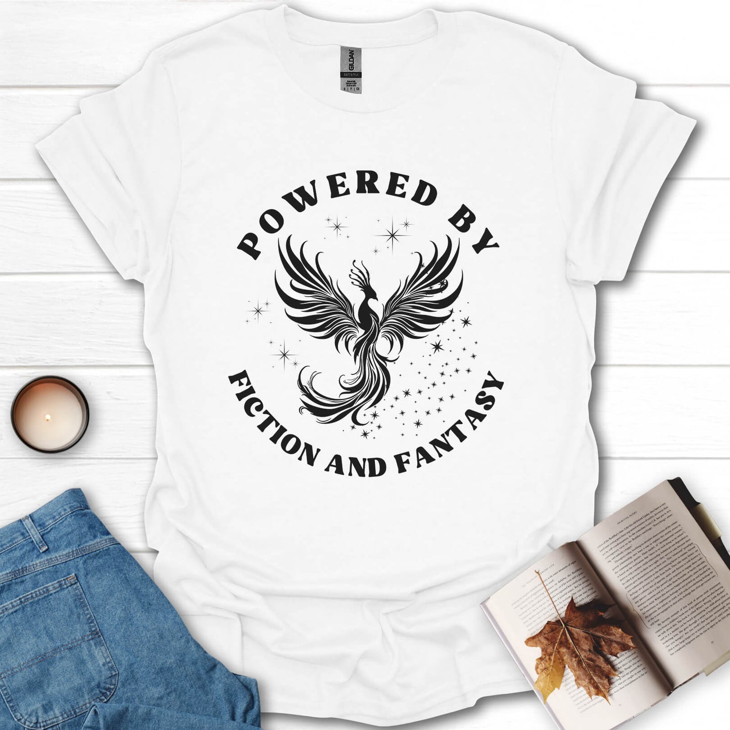 Powered By Fiction And Fantasy T-Shirt