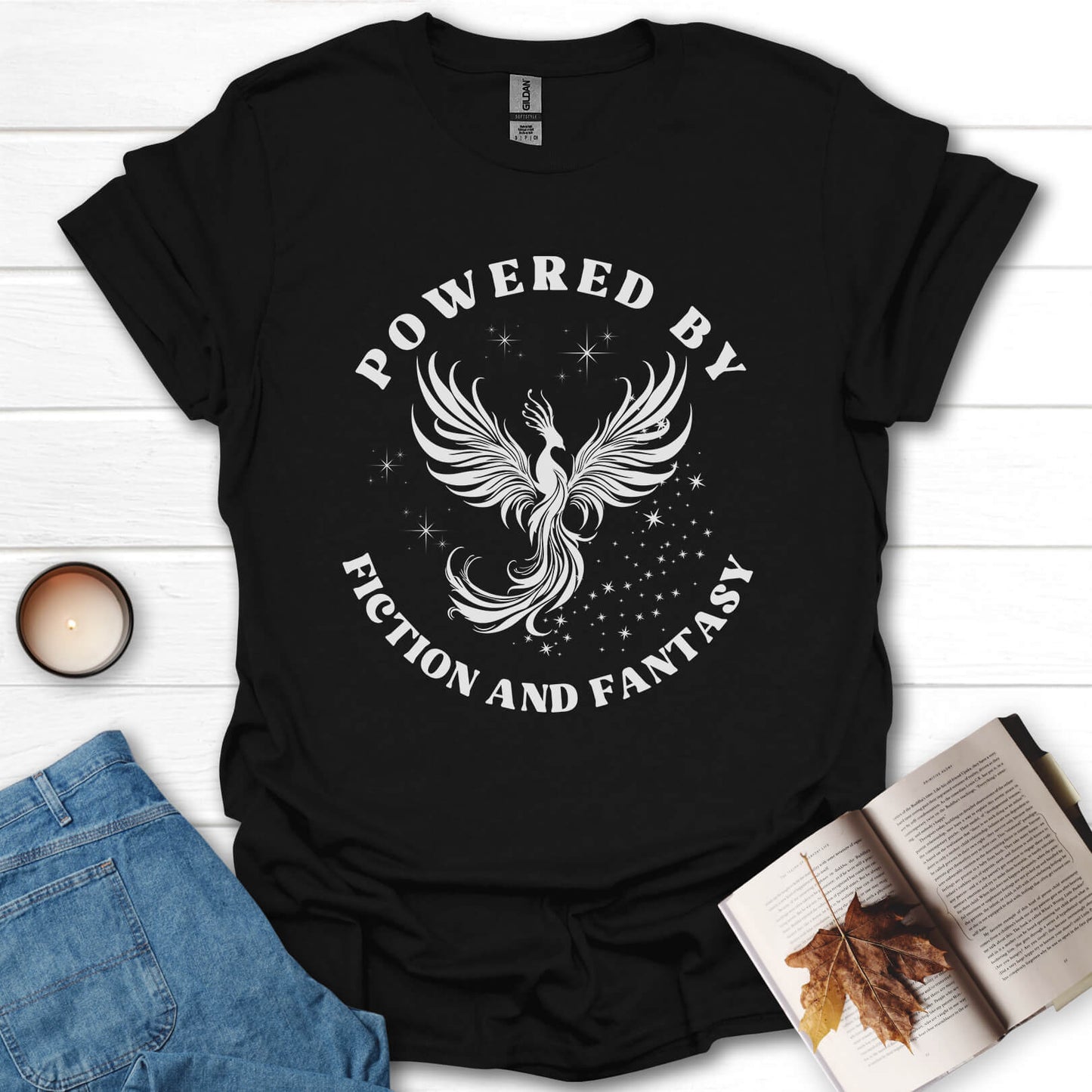 Powered By Fiction And Fantasy T-Shirt