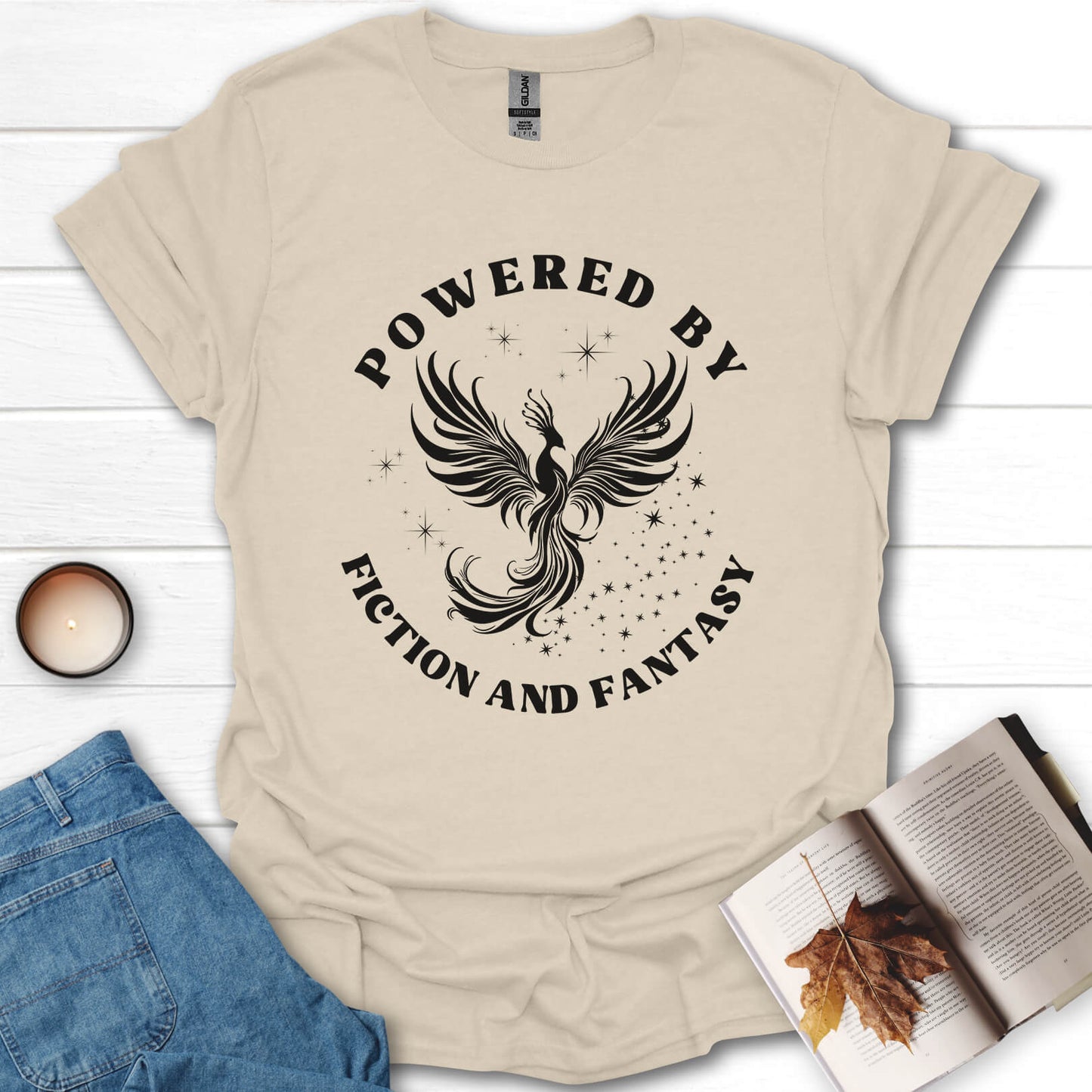 Powered By Fiction And Fantasy T-Shirt