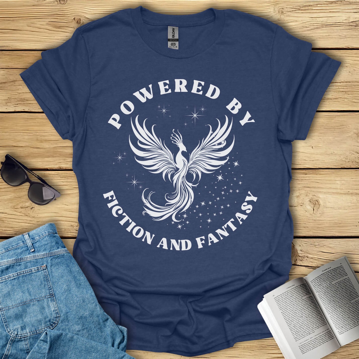 Powered By Fiction And Fantasy T-Shirt