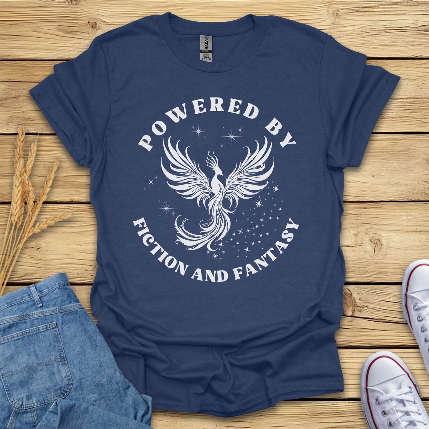 Powered By Fiction And Fantasy T-Shirt