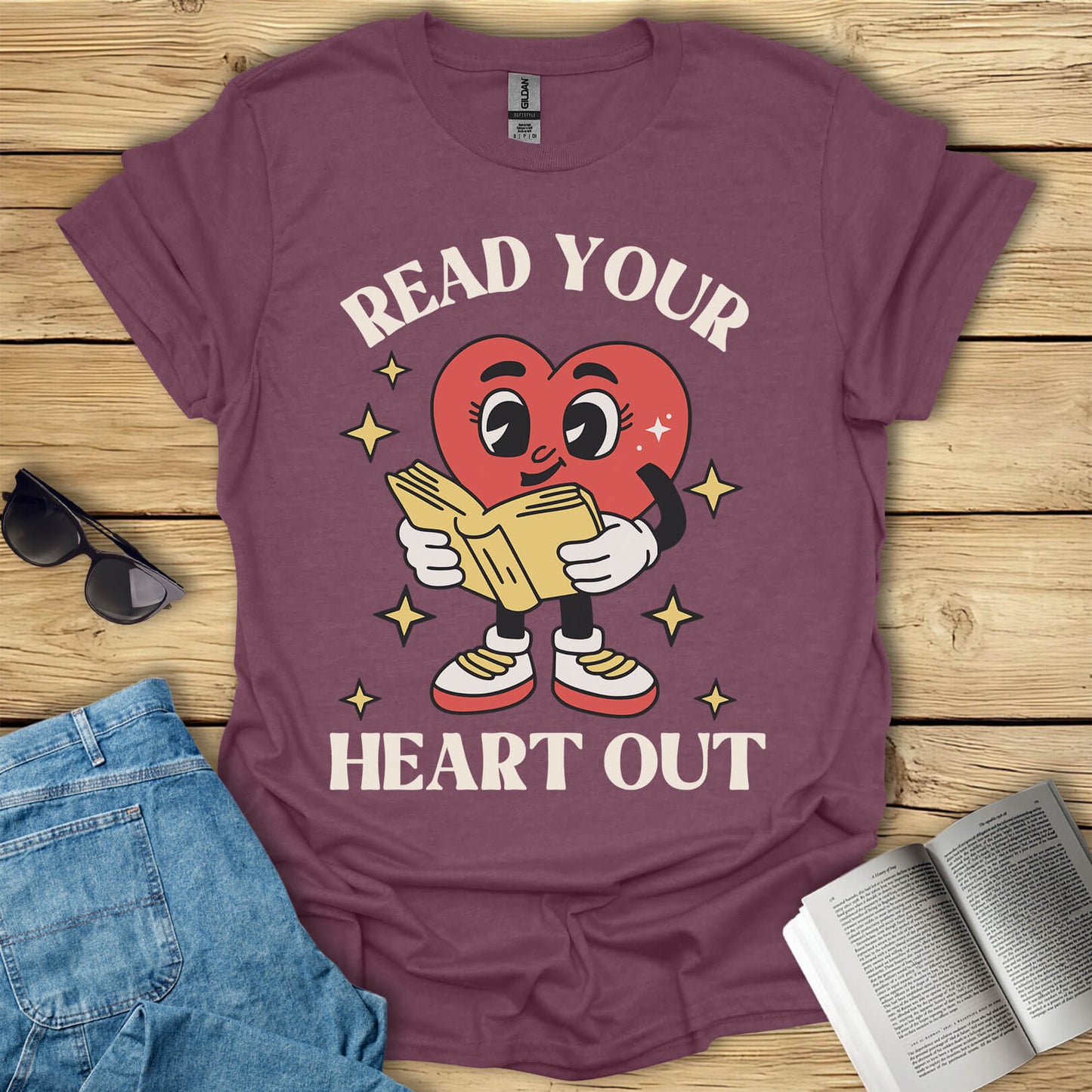 Read Your Heart Out Book Lover T-Shirt