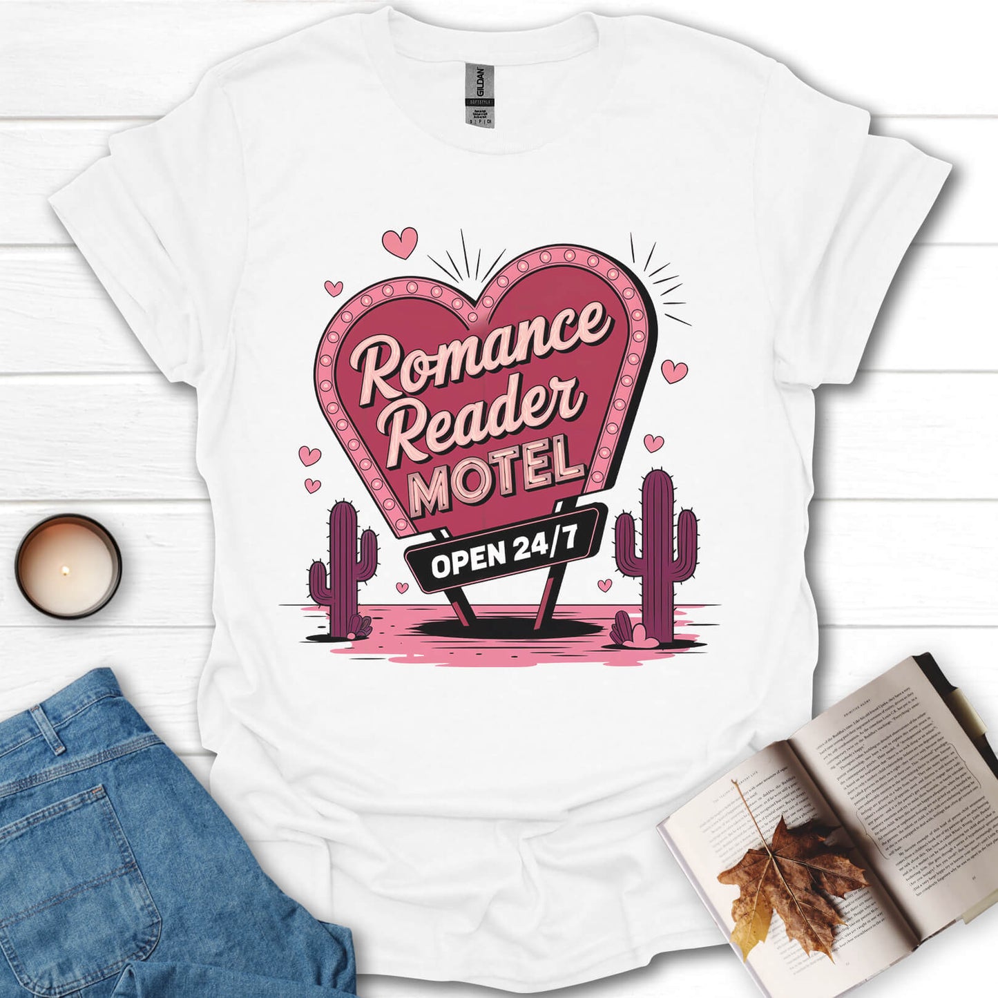 Romance Reader Motel Book Lover T-Shirt