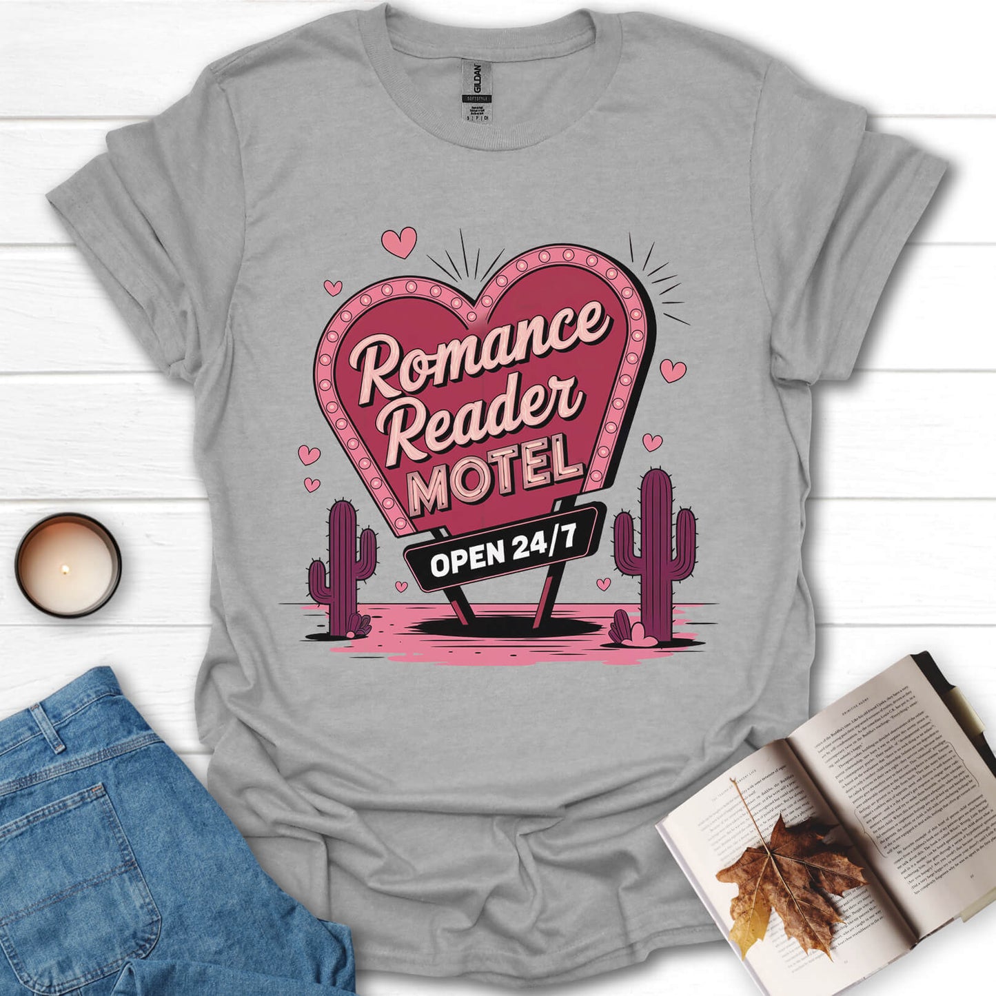 Romance Reader Motel Book Lover T-Shirt
