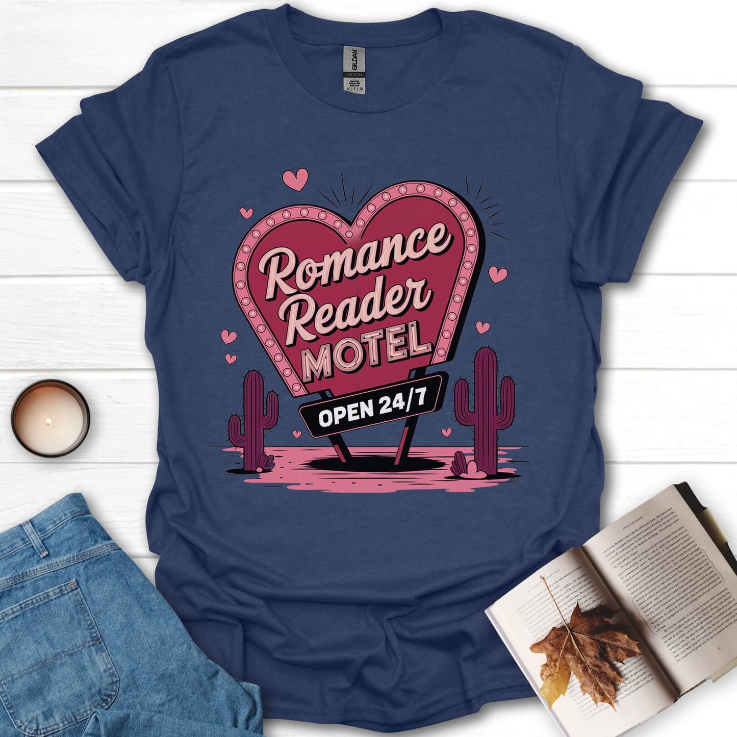 Romance Reader Motel Book Lover T-Shirt