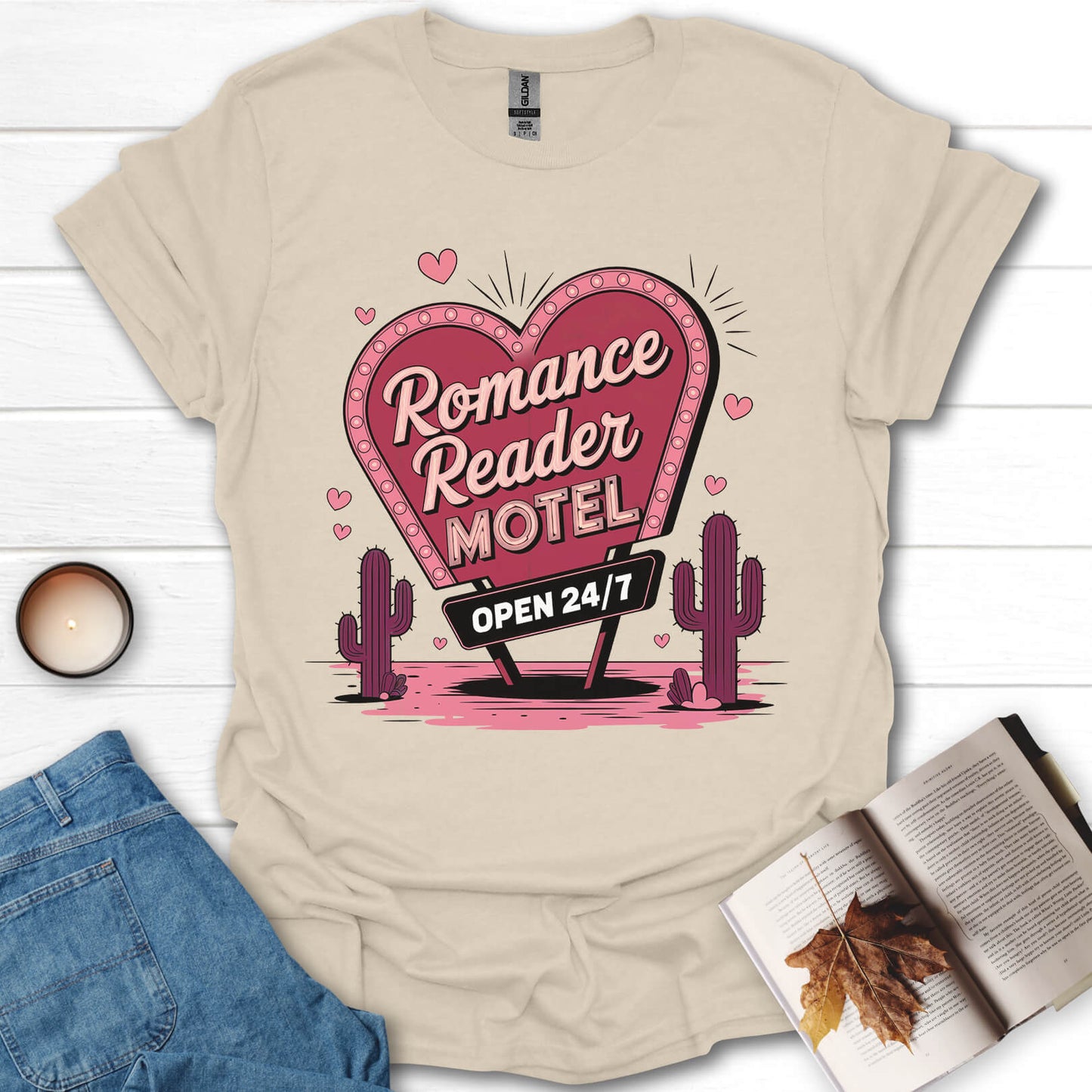 Romance Reader Motel Book Lover T-Shirt