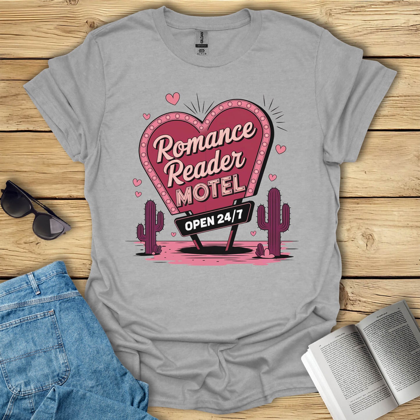 Romance Reader Motel Book Lover T-Shirt