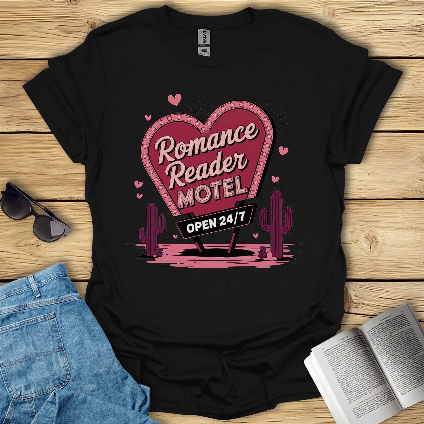 Romance Reader Motel Book Lover T-Shirt