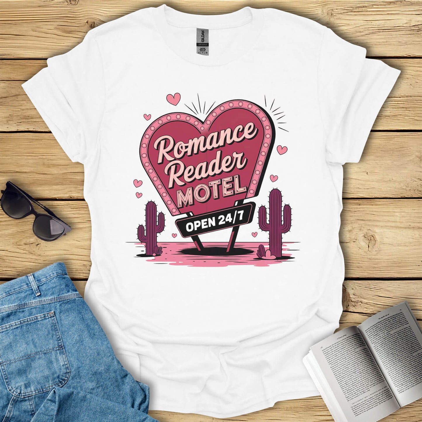 Romance Reader Motel Book Lover T-Shirt