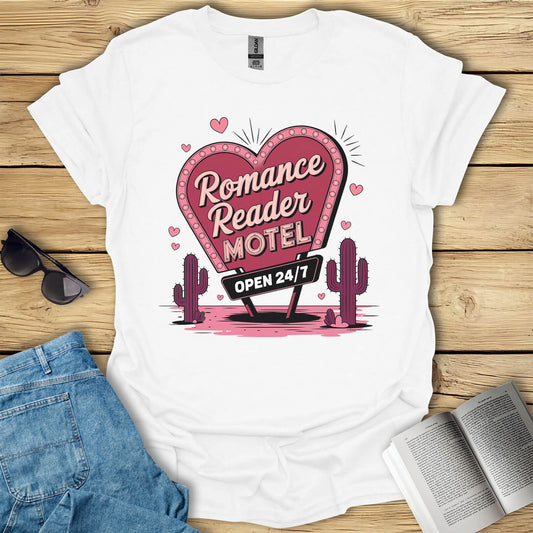 Romance Reader Motel Book Lover T-Shirt
