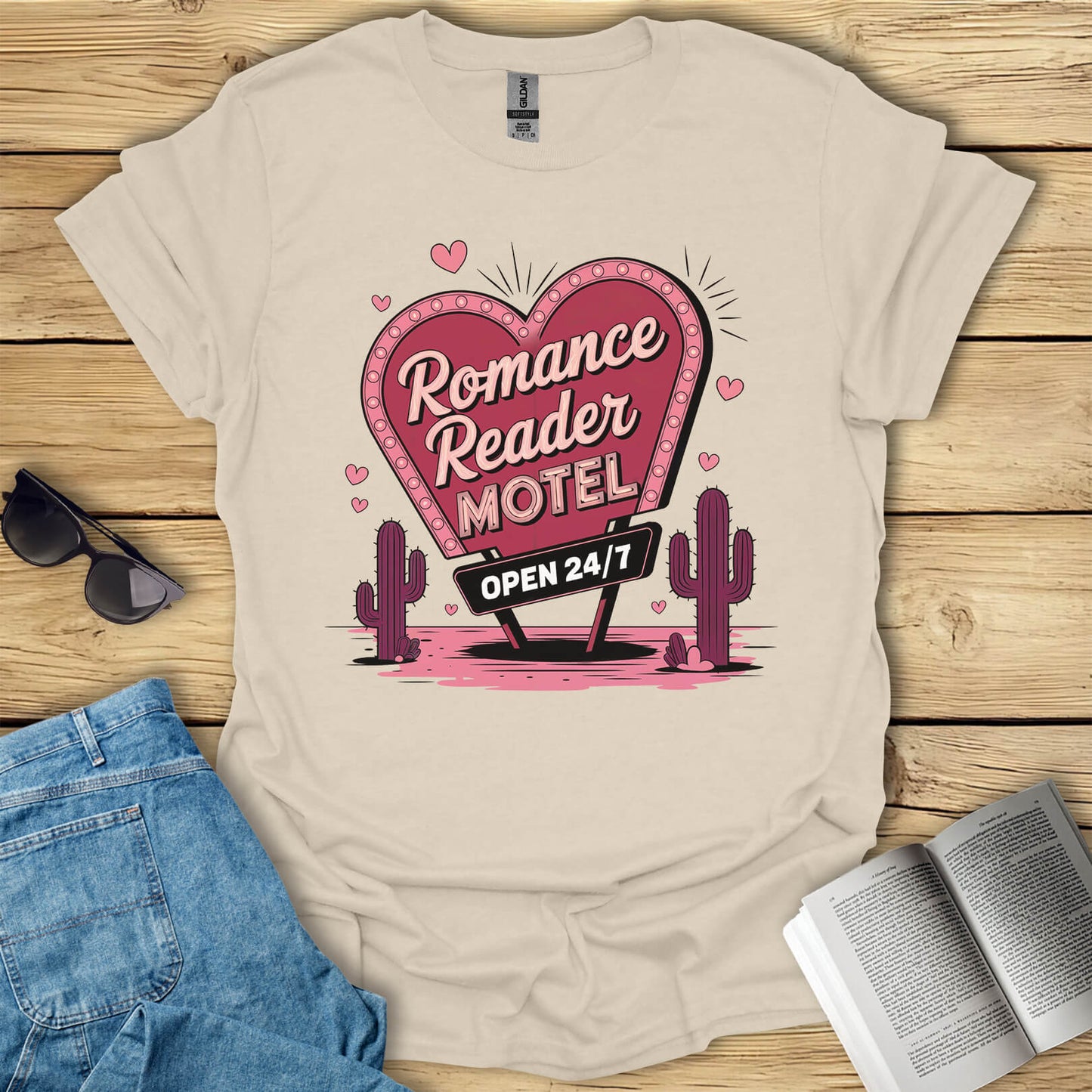 Romance Reader Motel Book Lover T-Shirt
