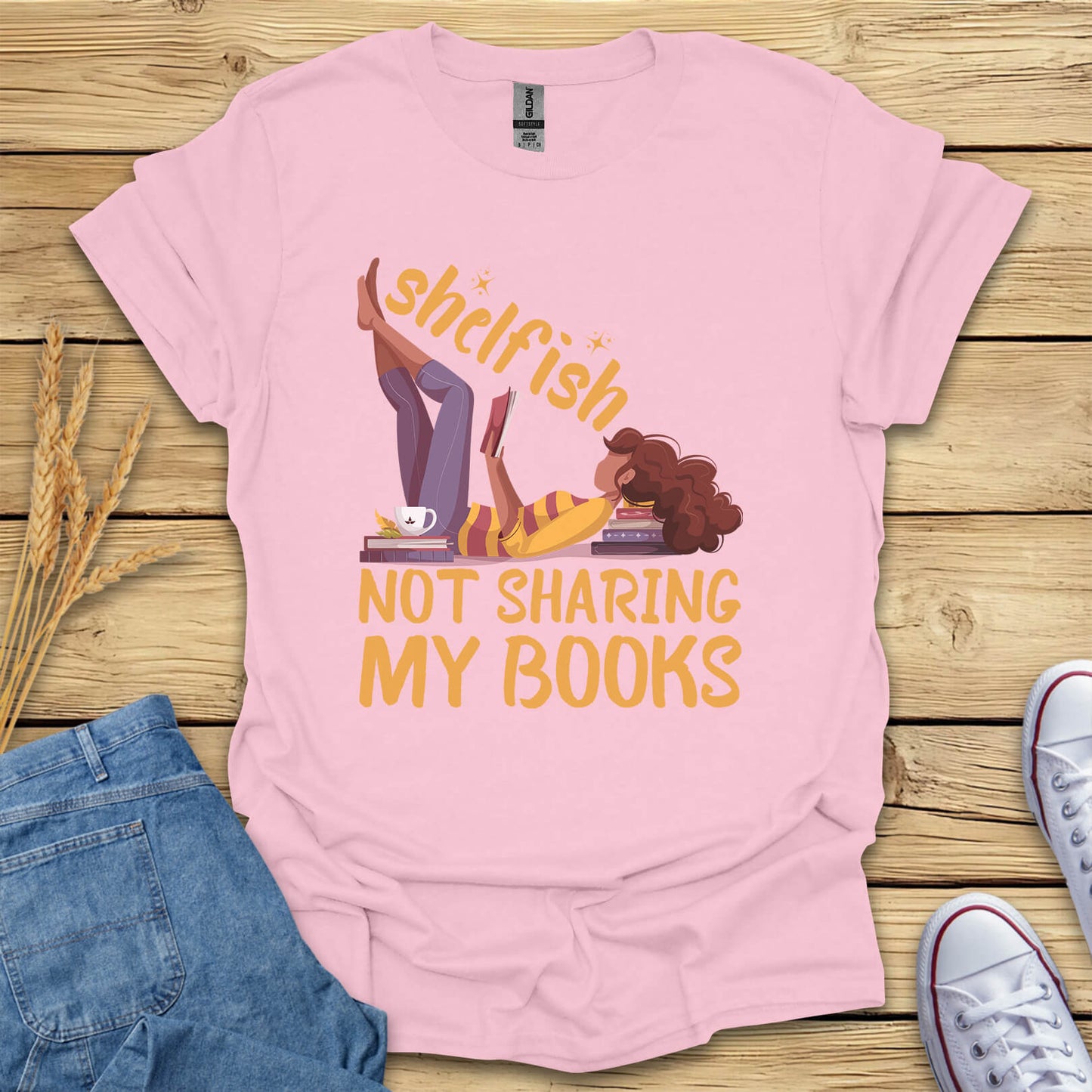 Shelfish Funny Book Lover T-Shirt