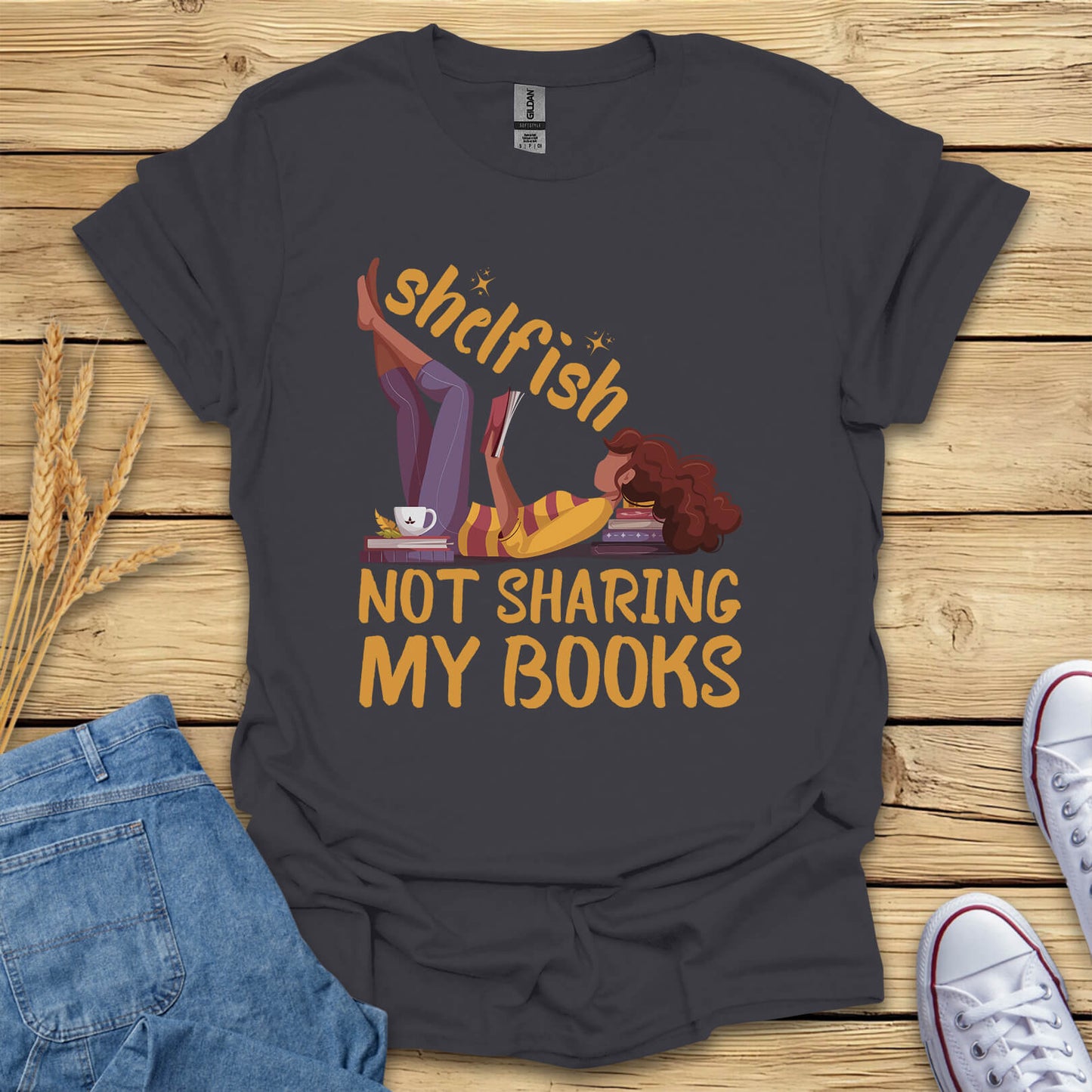 Shelfish Funny Book Lover T-Shirt