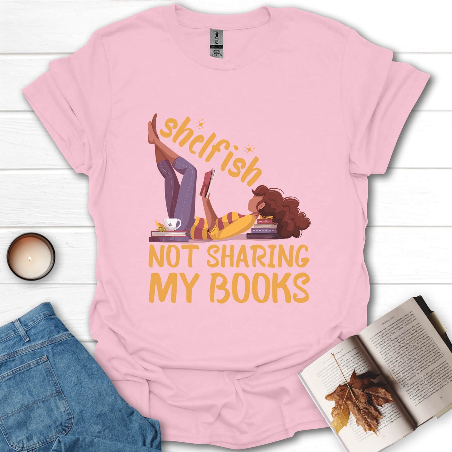 Shelfish Funny Book Lover T-Shirt