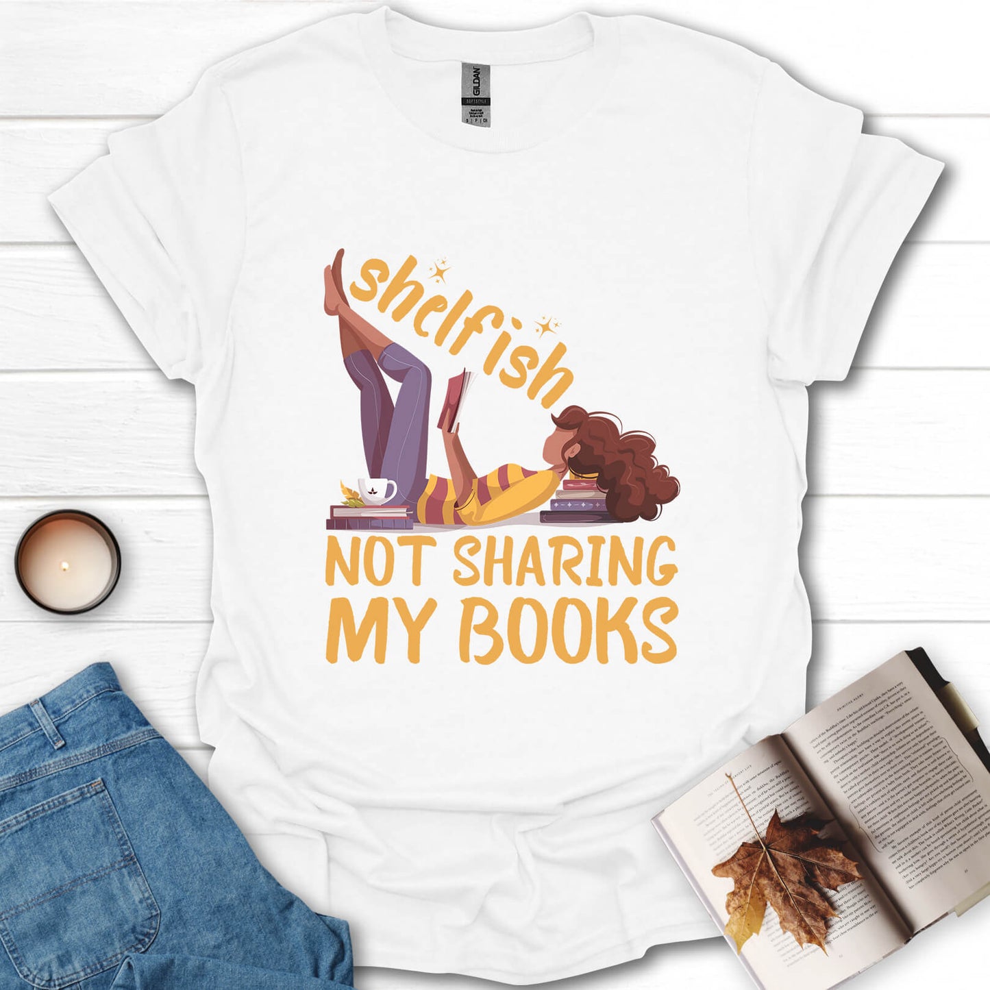 Shelfish Funny Book Lover T-Shirt