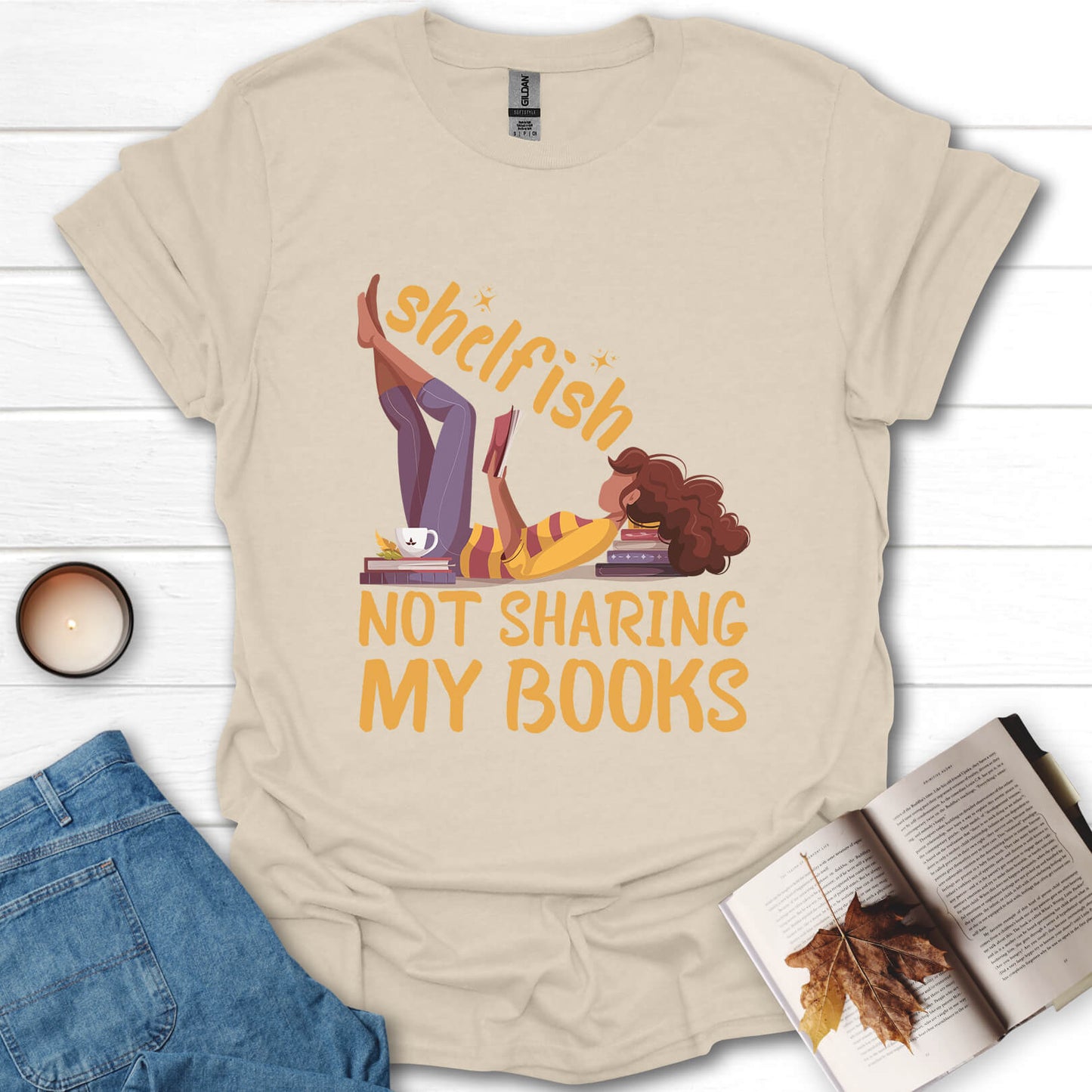 Shelfish Funny Book Lover T-Shirt