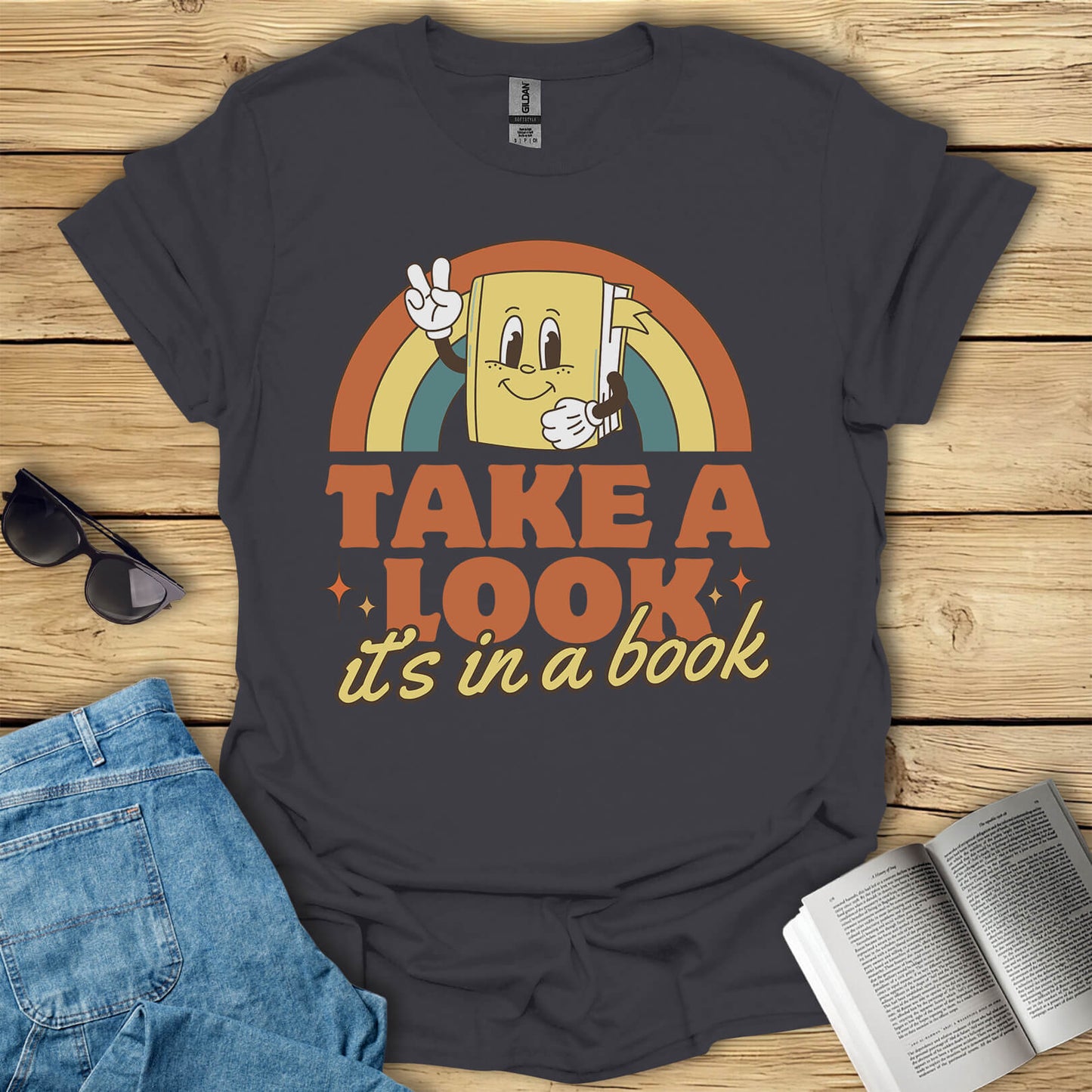 Take A Look Book Reading T-Shirt