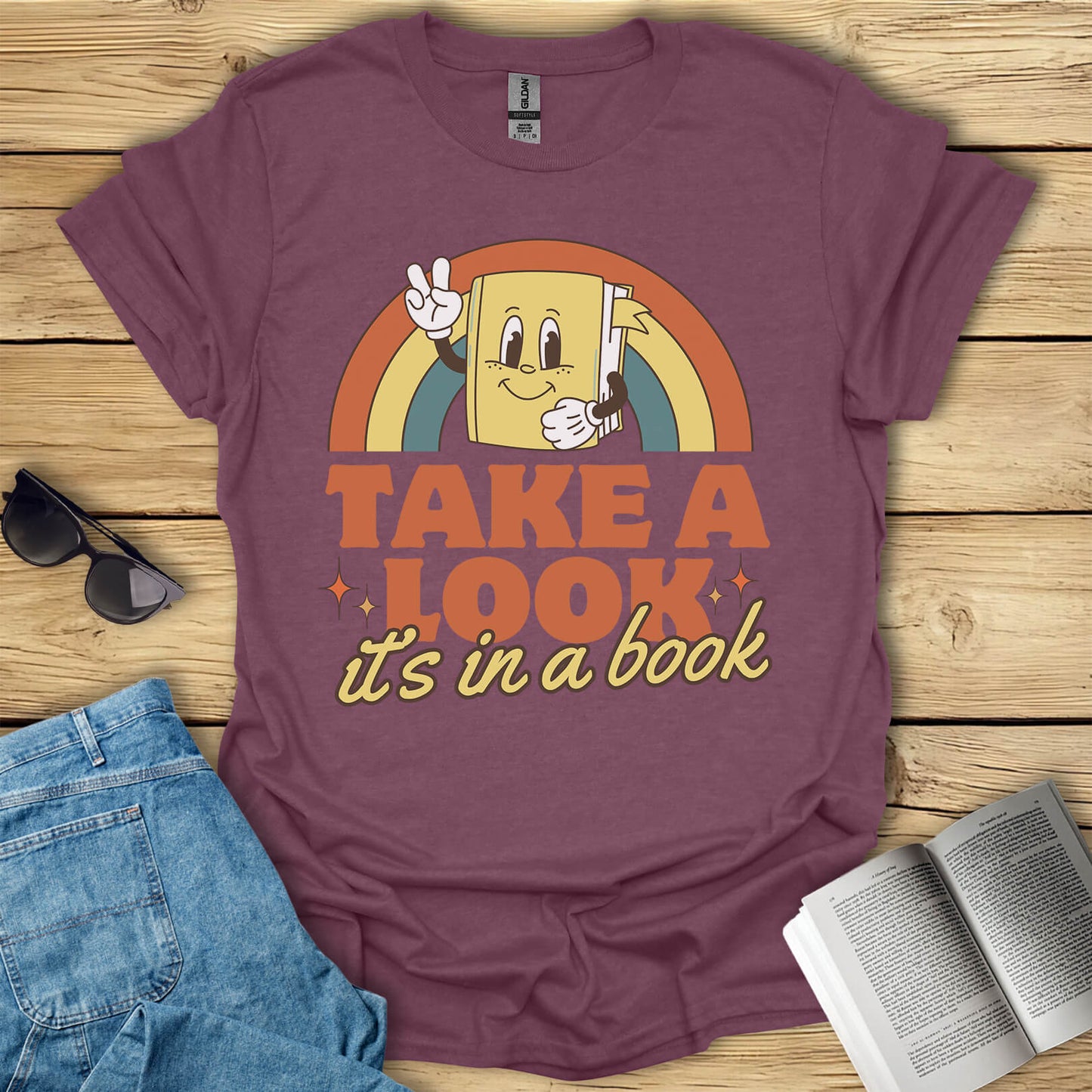 Take A Look Book Reading T-Shirt