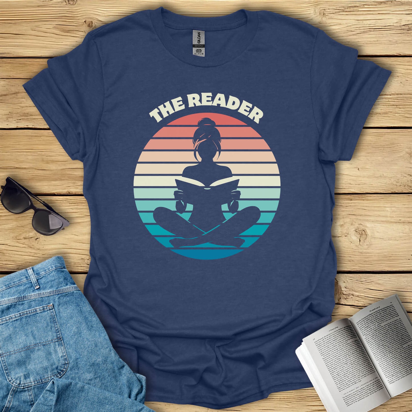 The Reader Yoga Pose Funny T-Shirt