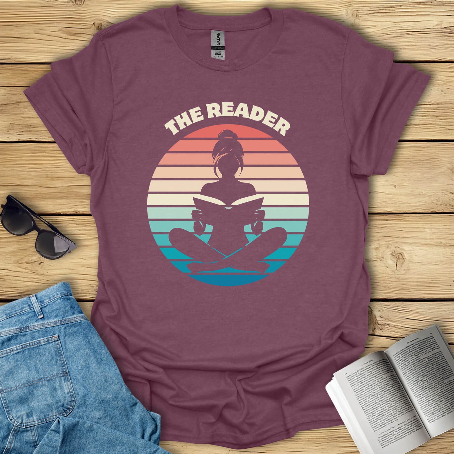 The Reader Yoga Pose Funny T-Shirt
