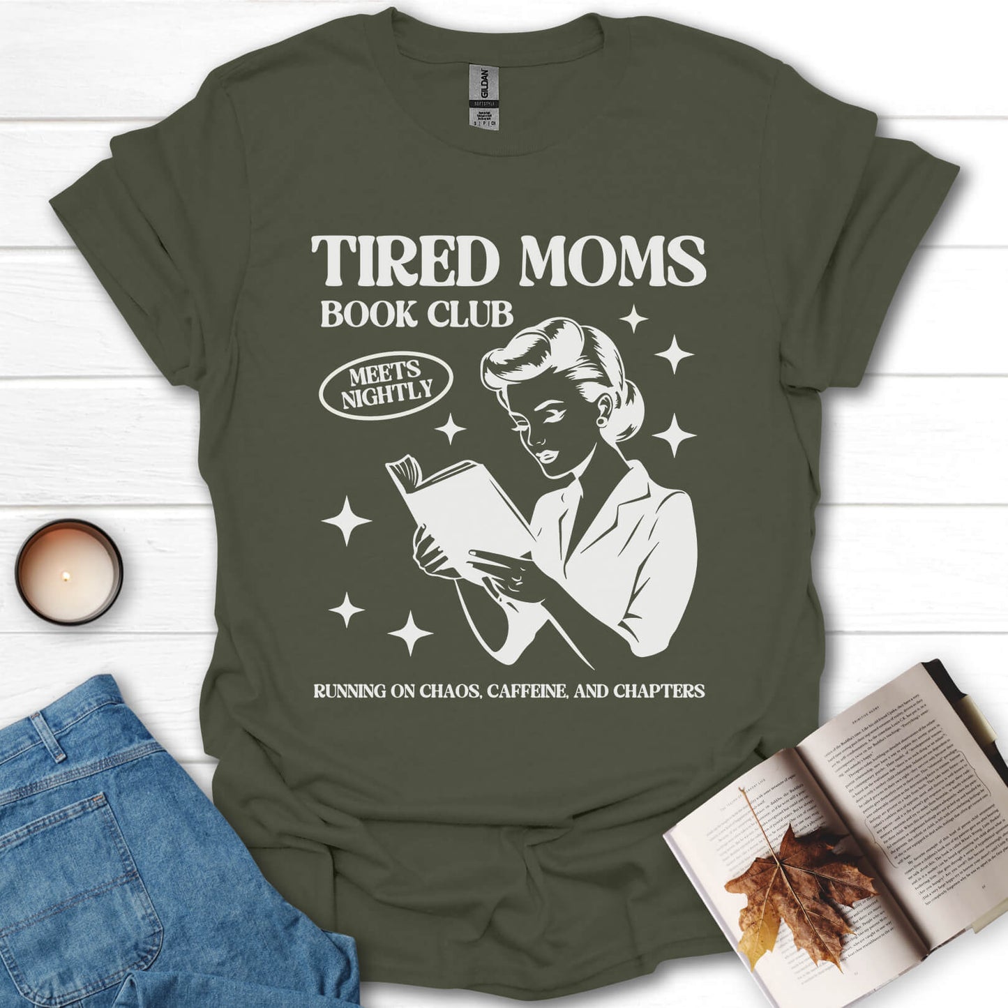 Tired Moms Book Club T-Shirt