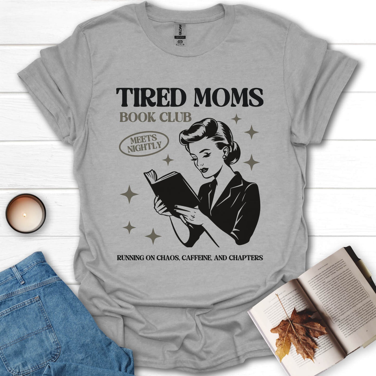 Tired Moms Book Club T-Shirt