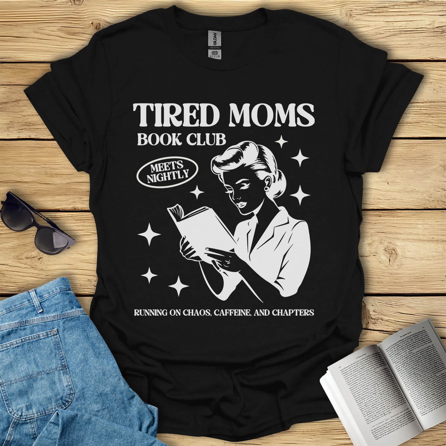 Tired Moms Book Club T-Shirt
