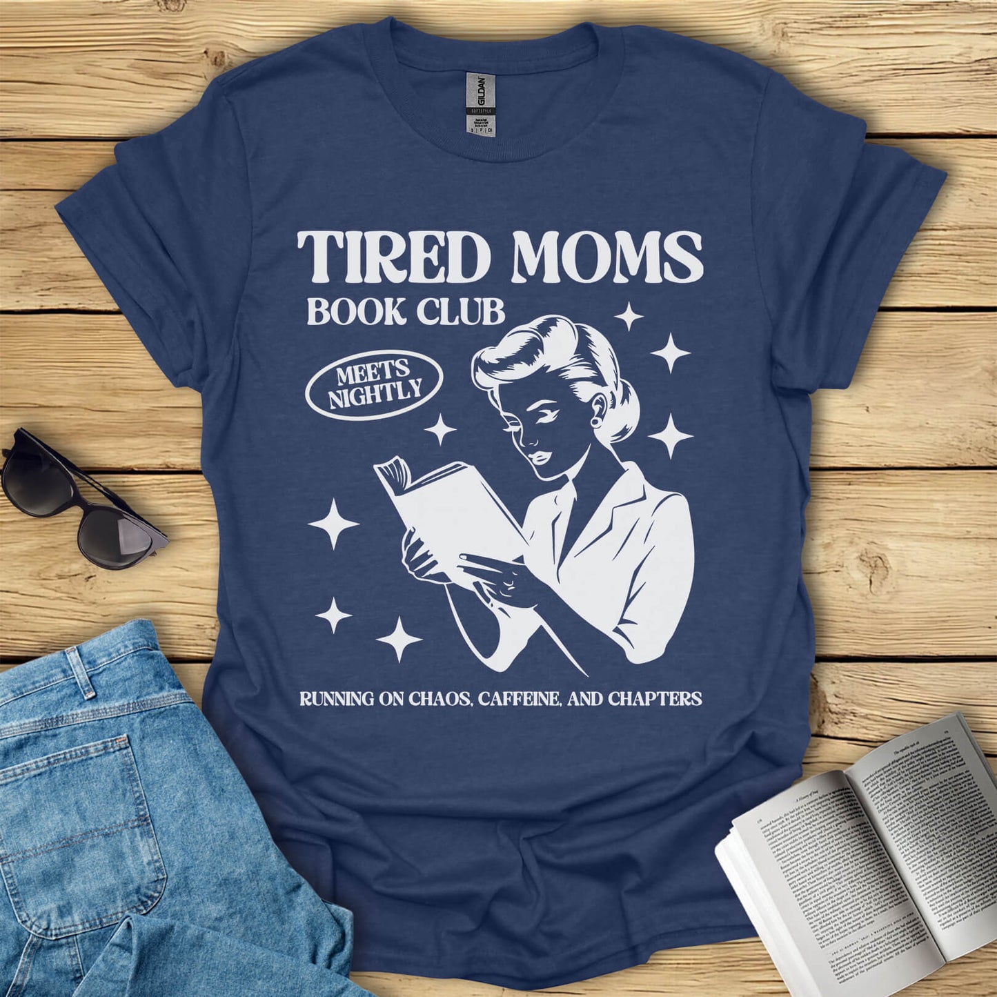 Tired Moms Book Club T-Shirt