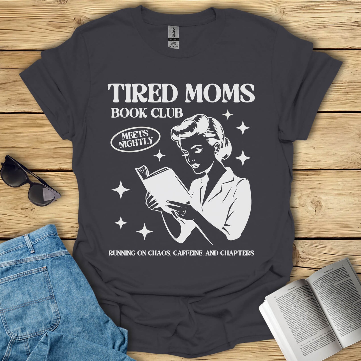 Tired Moms Book Club T-Shirt