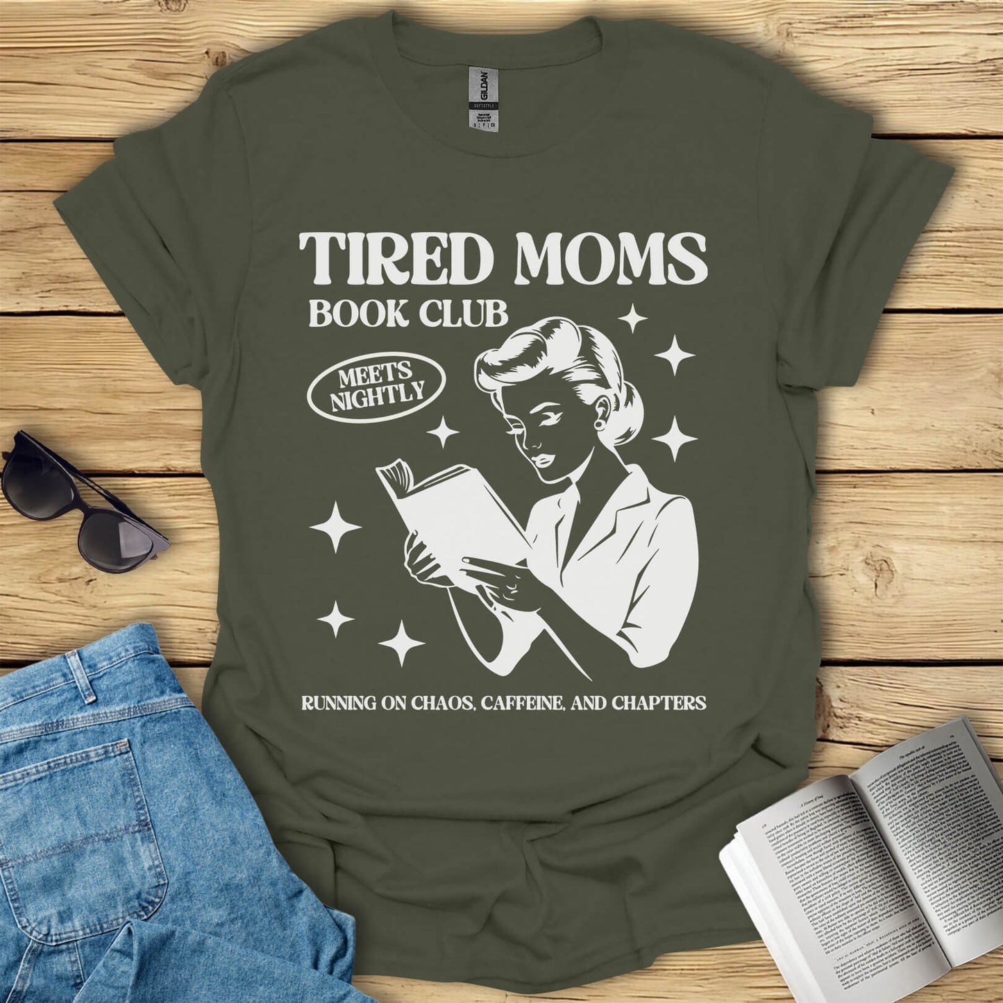 Tired Moms Book Club T-Shirt