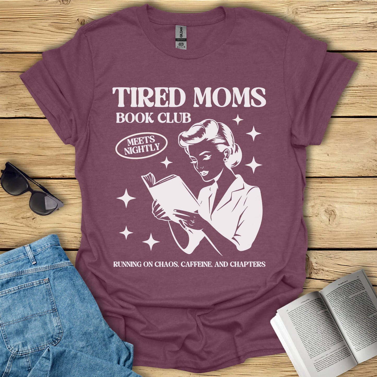 Tired Moms Book Club T-Shirt