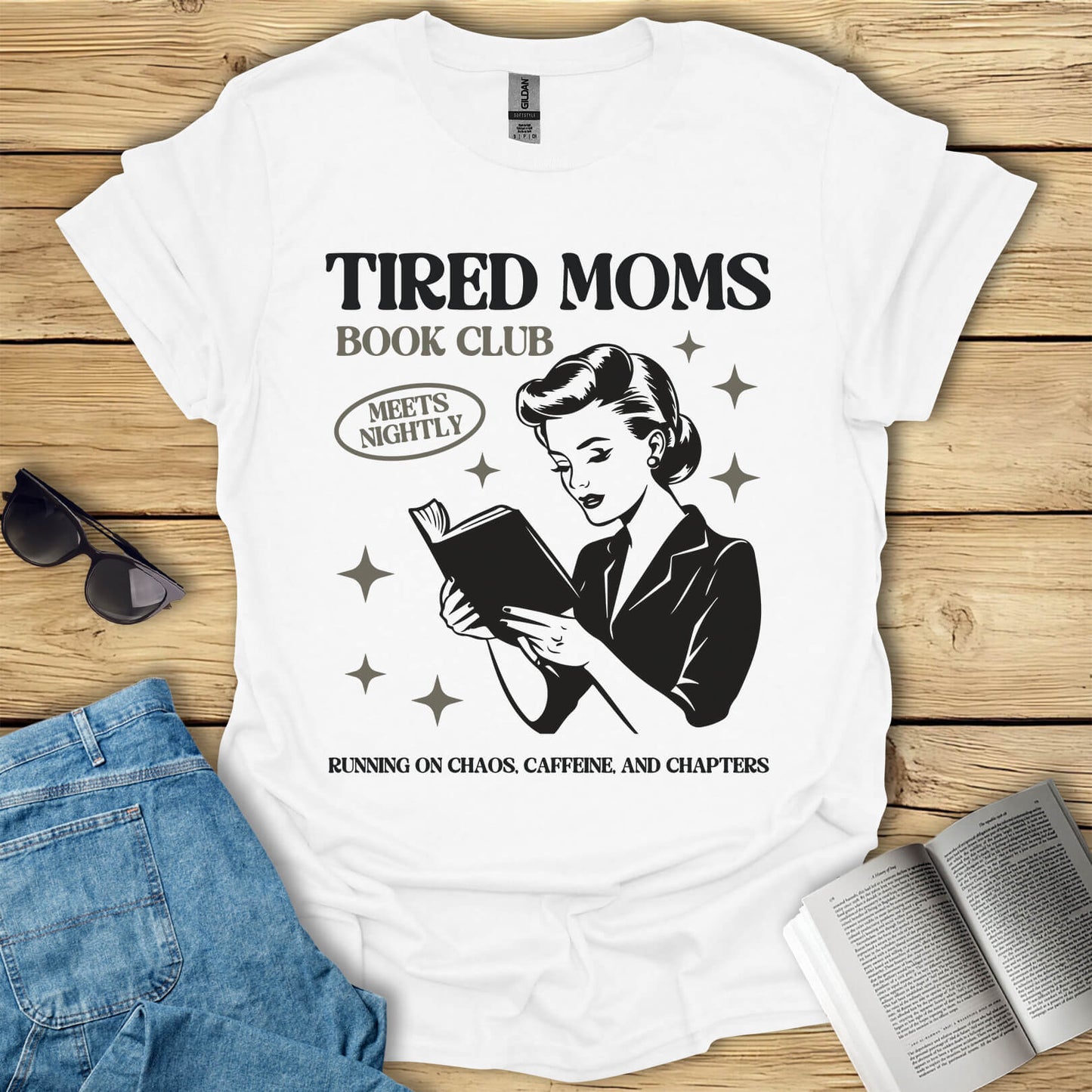 Tired Moms Book Club T-Shirt