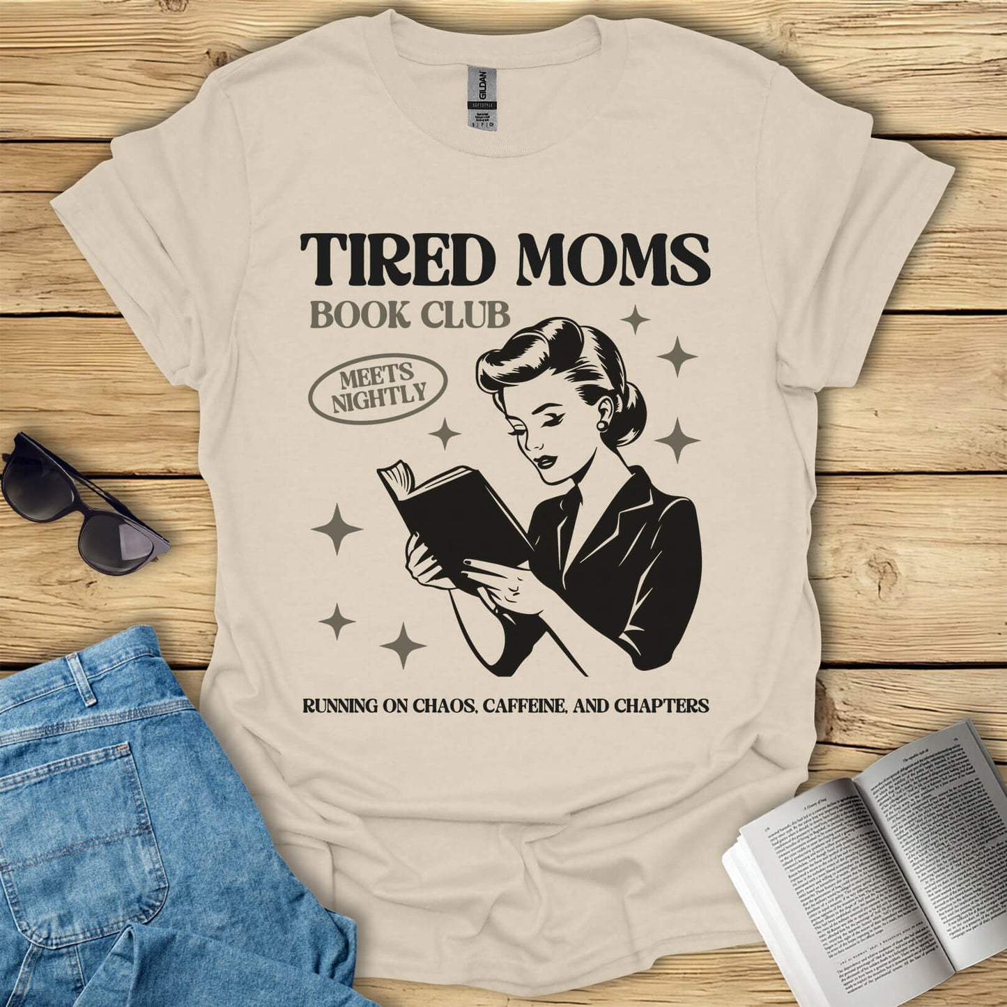 Tired Moms Book Club T-Shirt