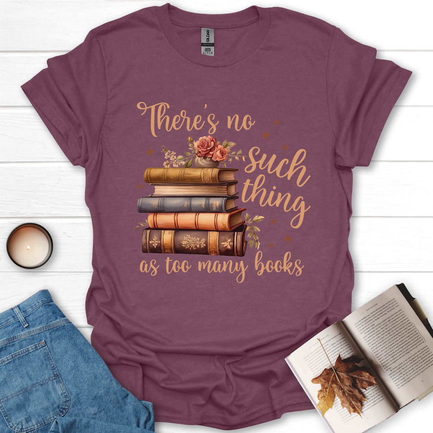 Too Many Books T-Shirt