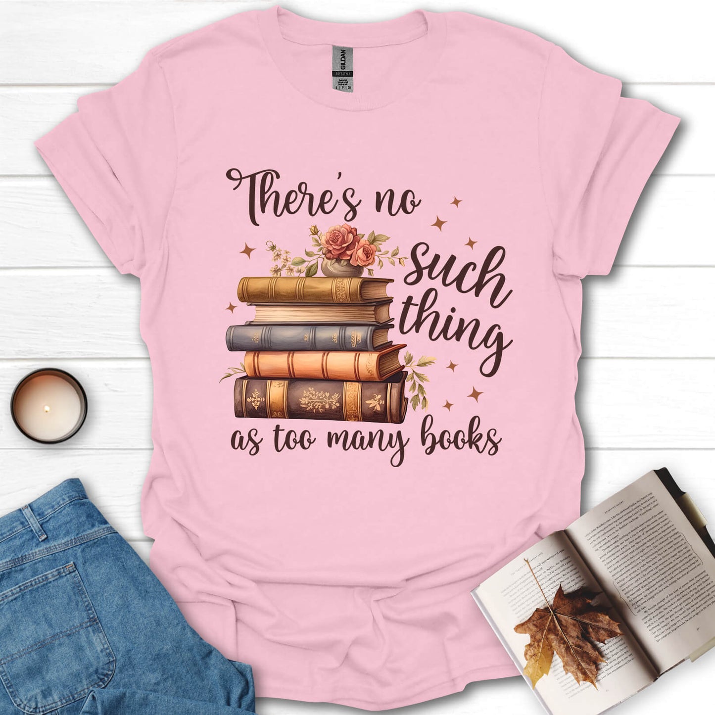 Too Many Books T-Shirt