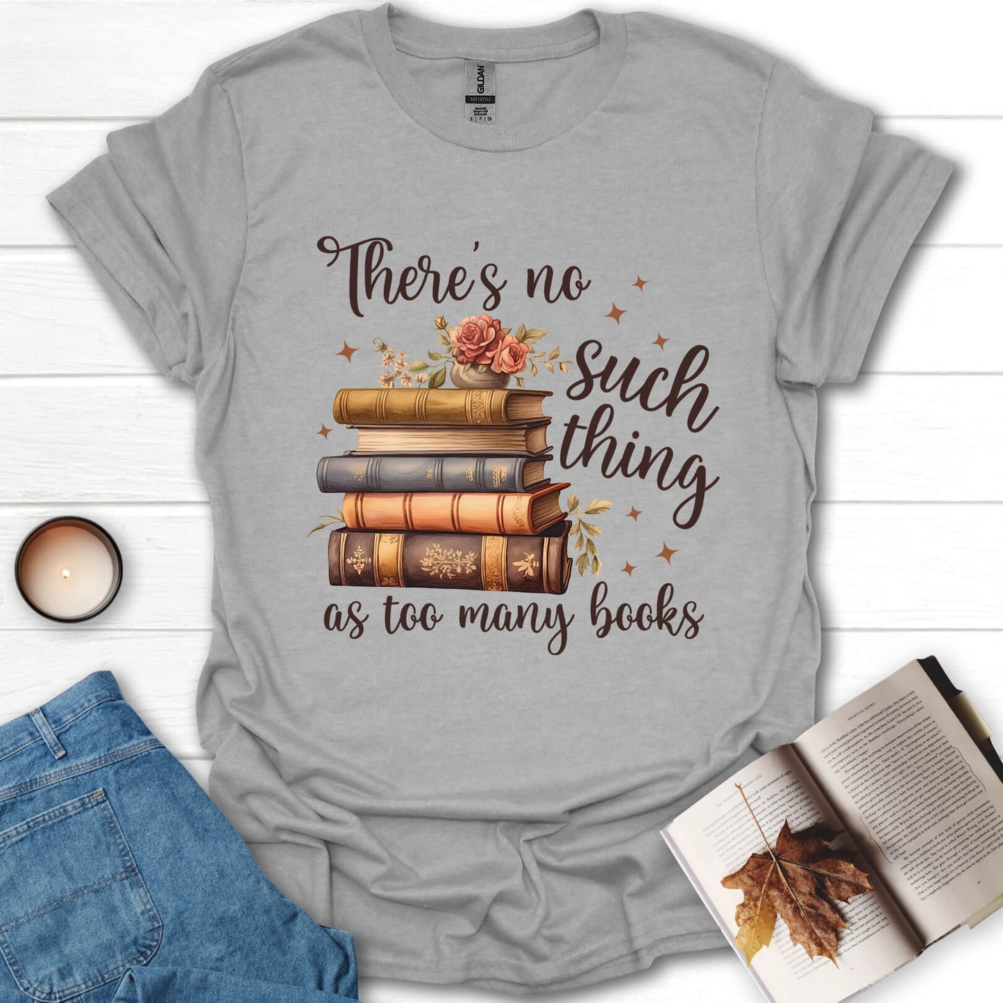 Too Many Books T-Shirt