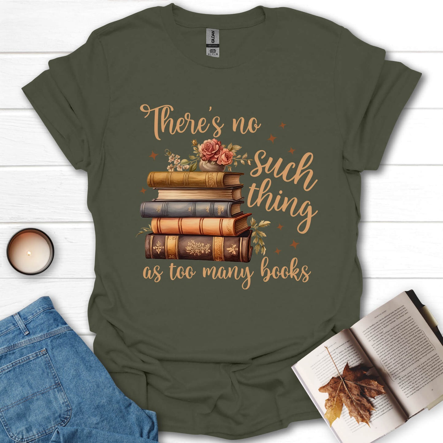Too Many Books T-Shirt