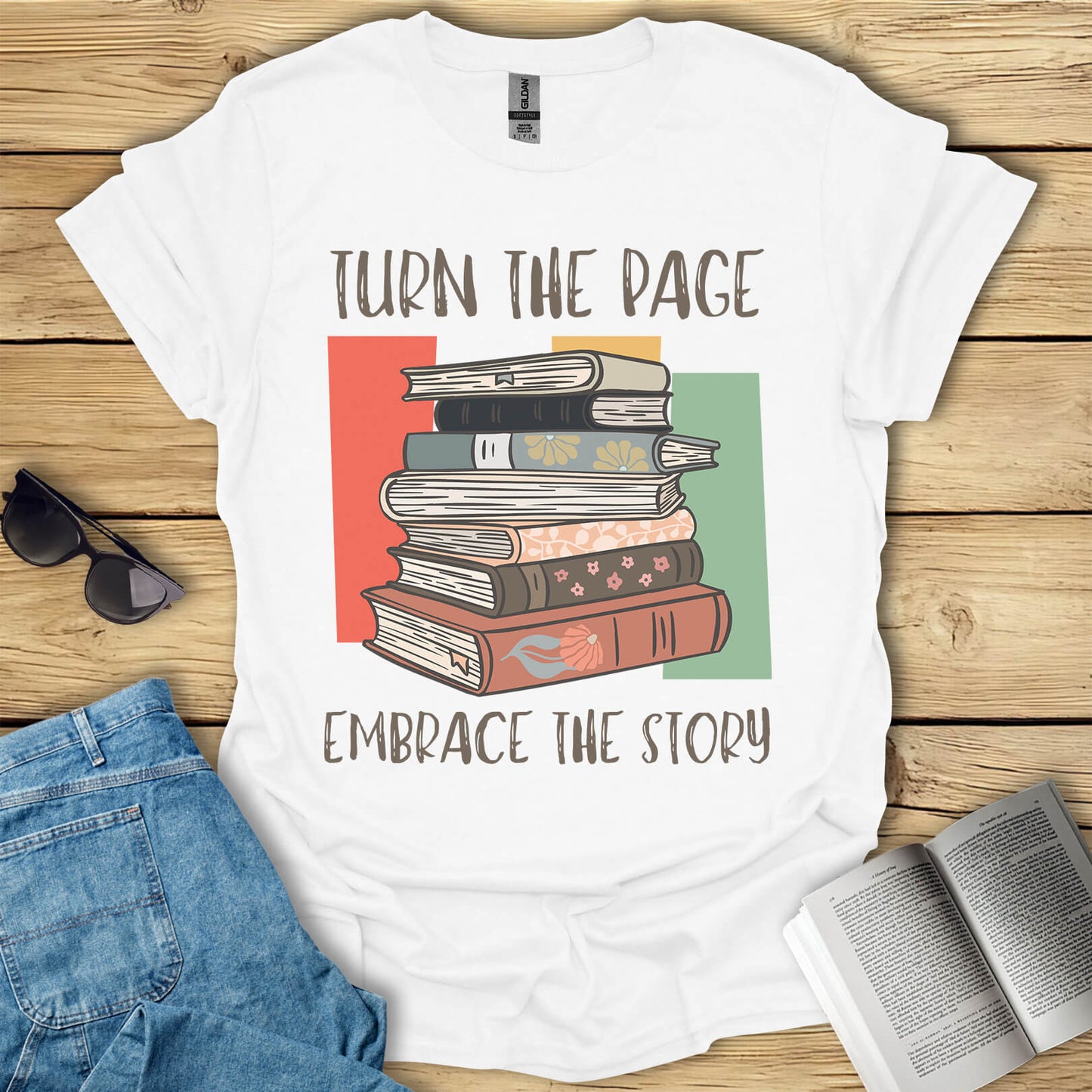 Turn The Page Embrace The Story T-Shirt