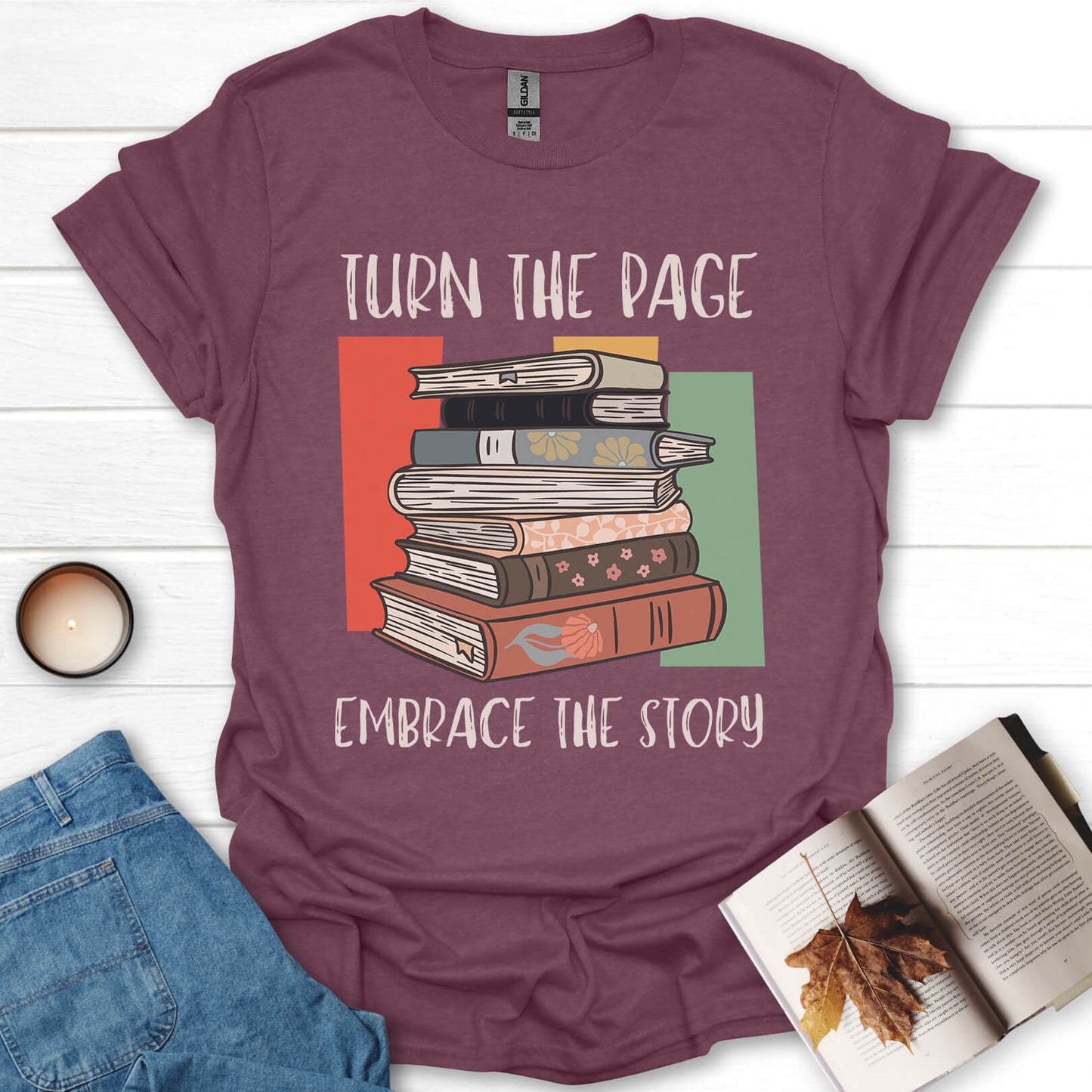 Turn The Page Embrace The Story T-Shirt