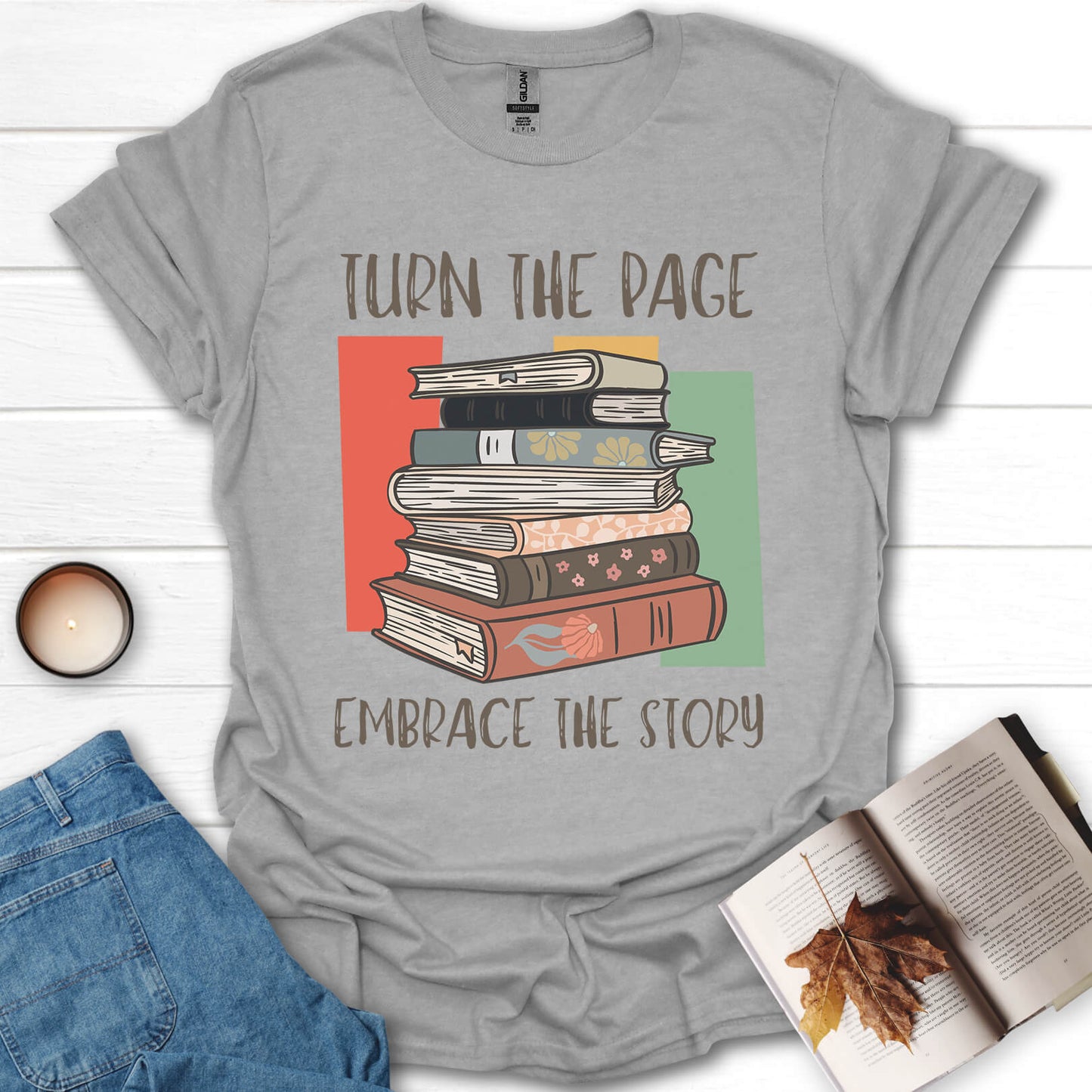 Turn The Page Embrace The Story T-Shirt