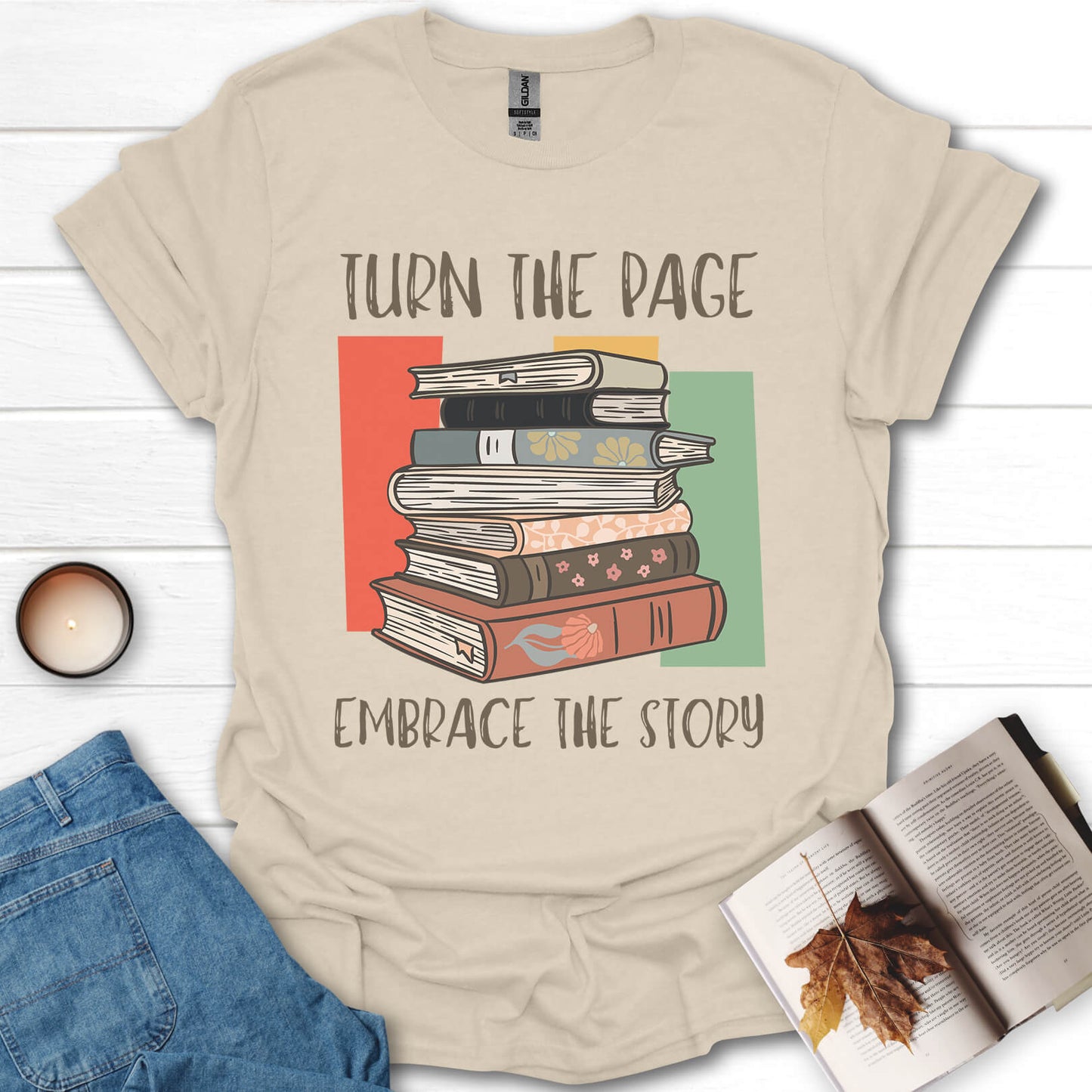 Turn The Page Embrace The Story T-Shirt
