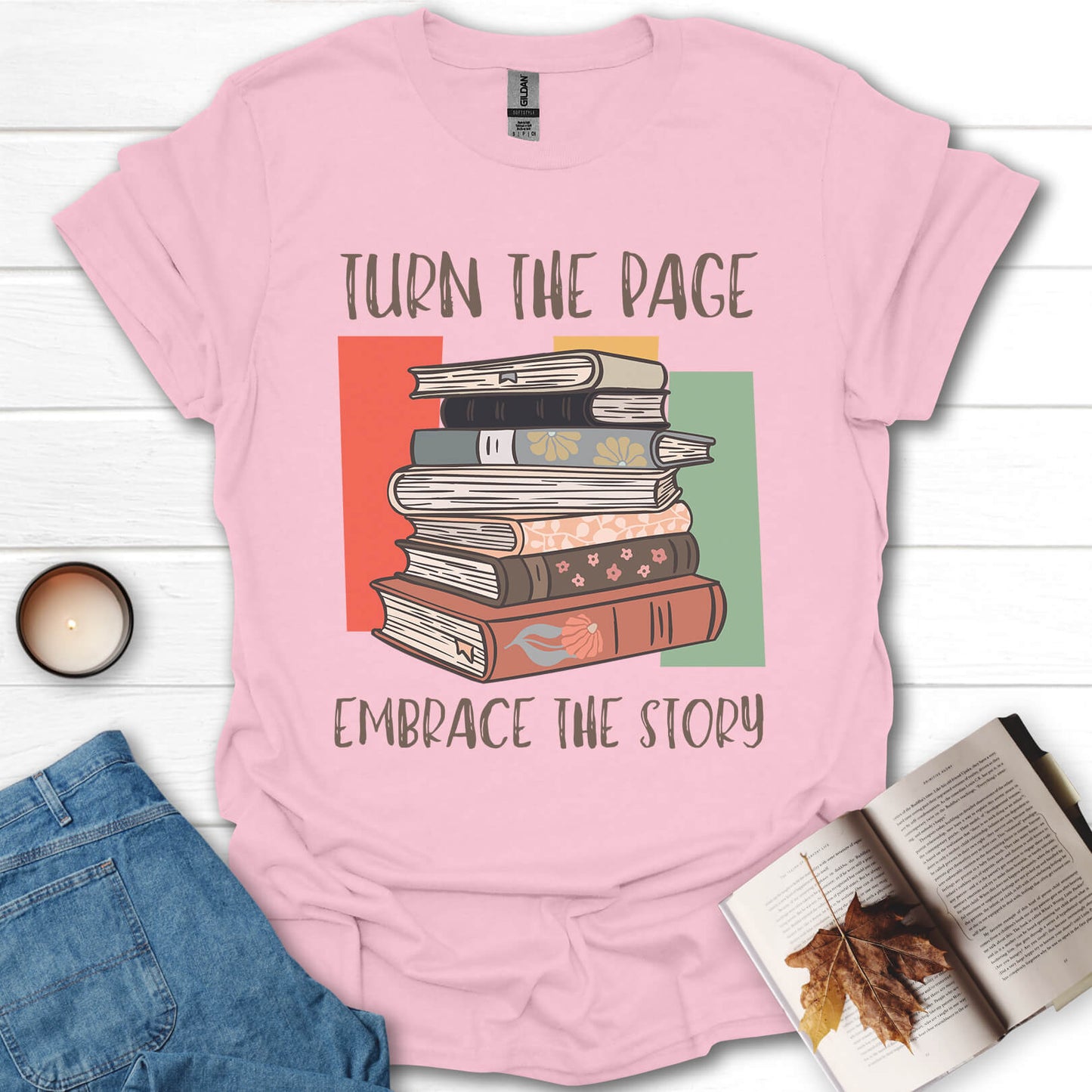 Turn The Page Embrace The Story T-Shirt