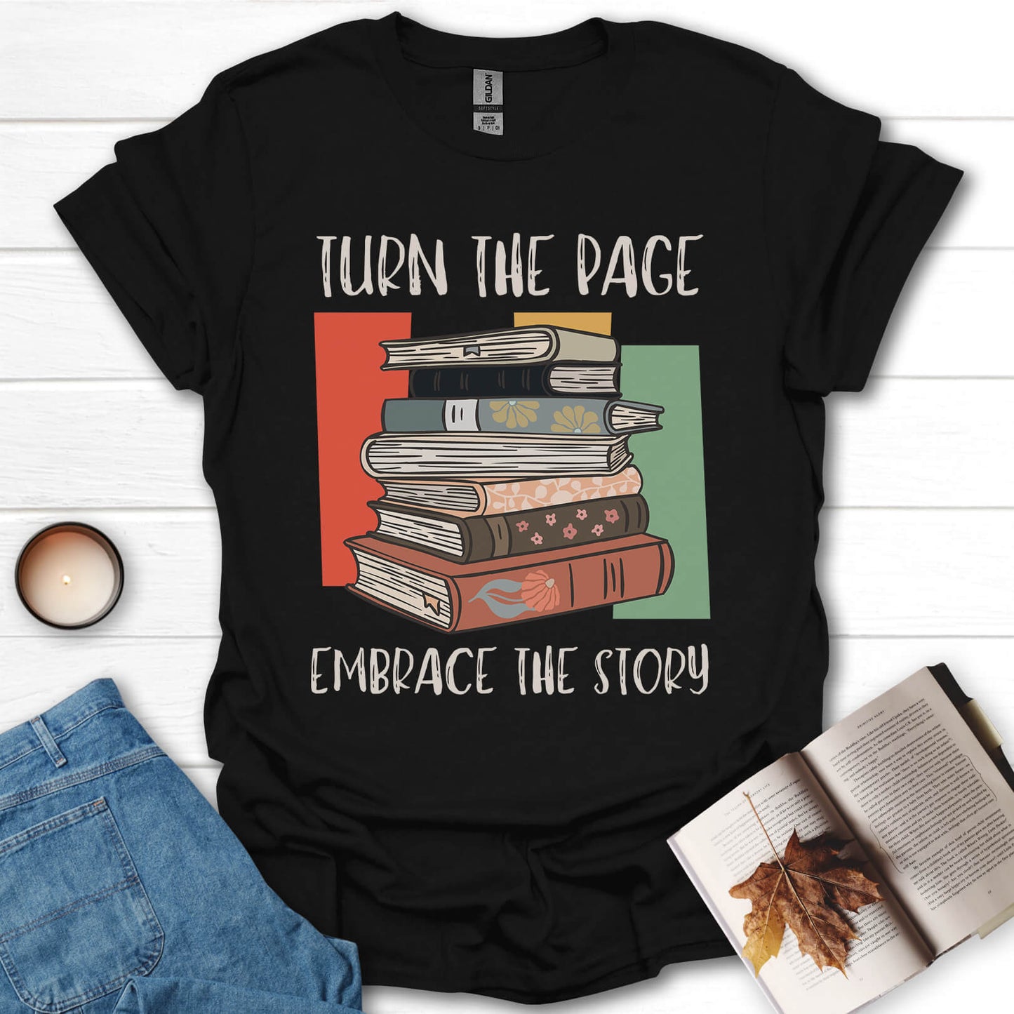 Turn The Page Embrace The Story T-Shirt