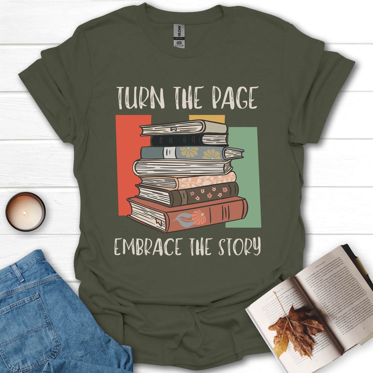 Turn The Page Embrace The Story T-Shirt