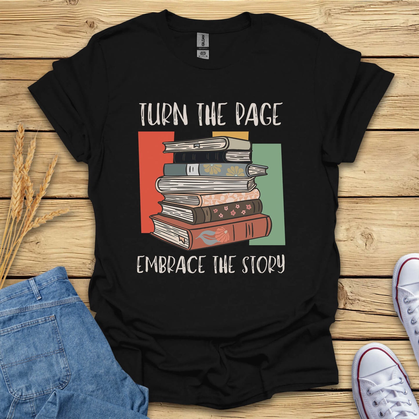 Turn The Page Embrace The Story T-Shirt