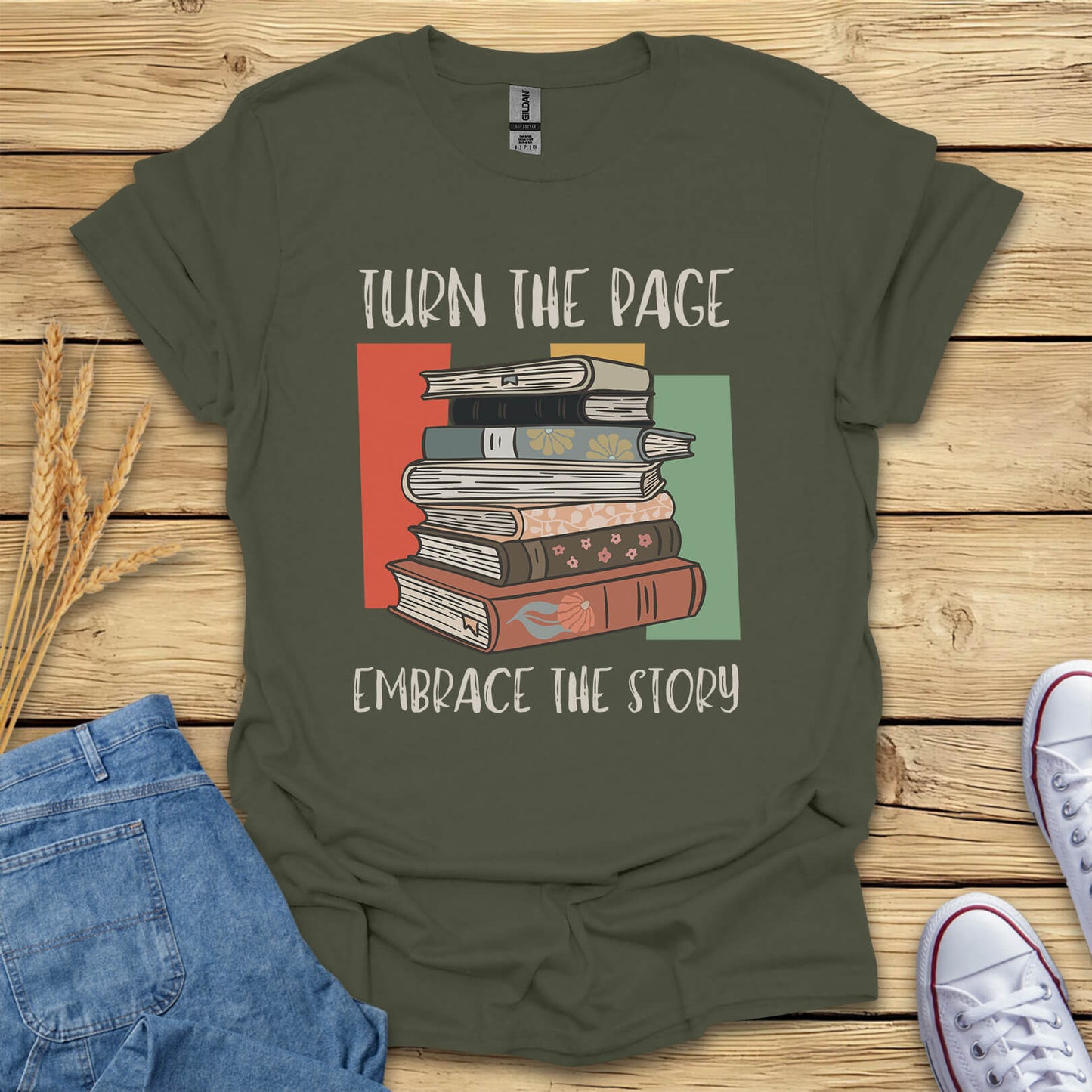 Turn The Page Embrace The Story T-Shirt