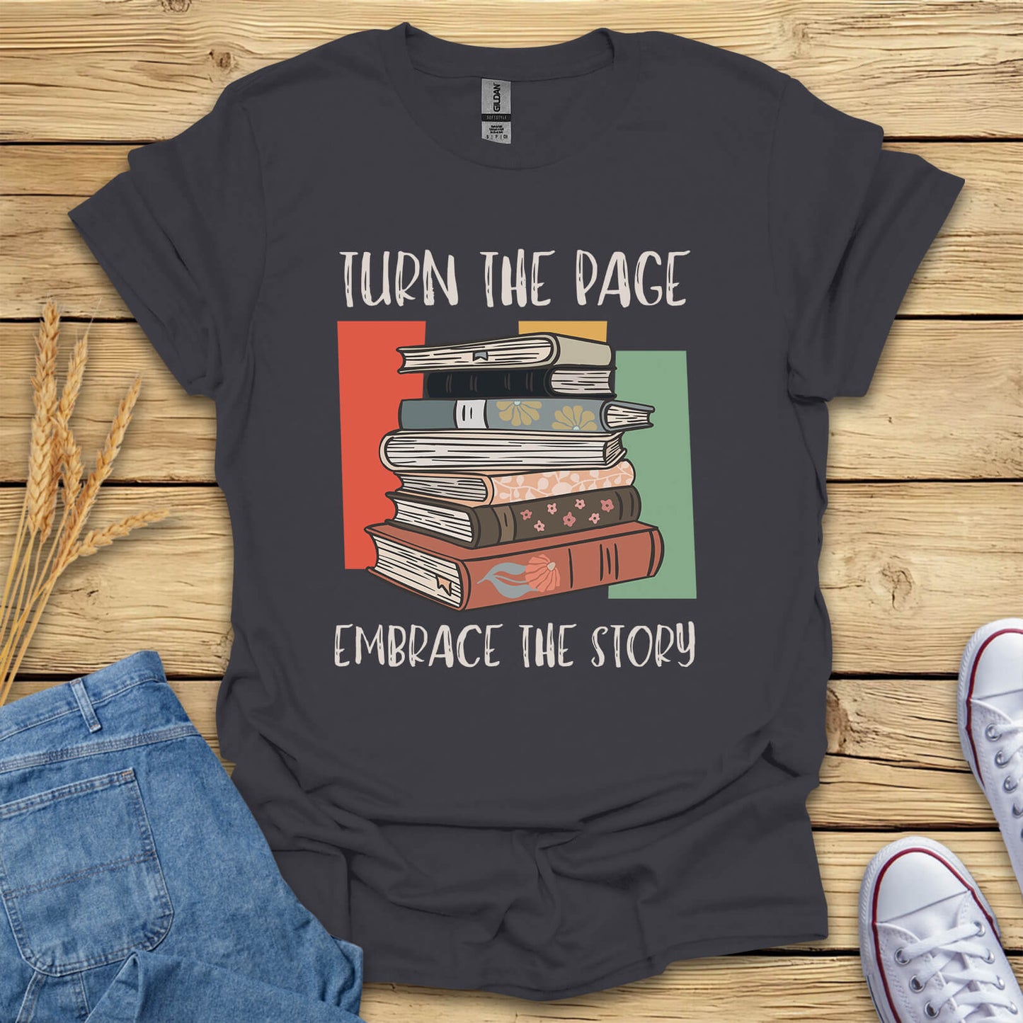 Turn The Page Embrace The Story T-Shirt