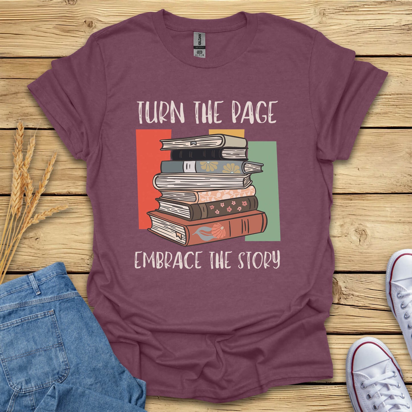 Turn The Page Embrace The Story T-Shirt