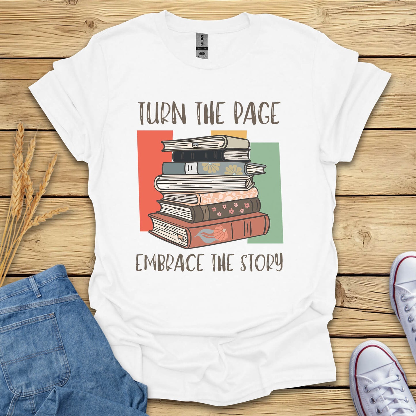 Turn The Page Embrace The Story T-Shirt