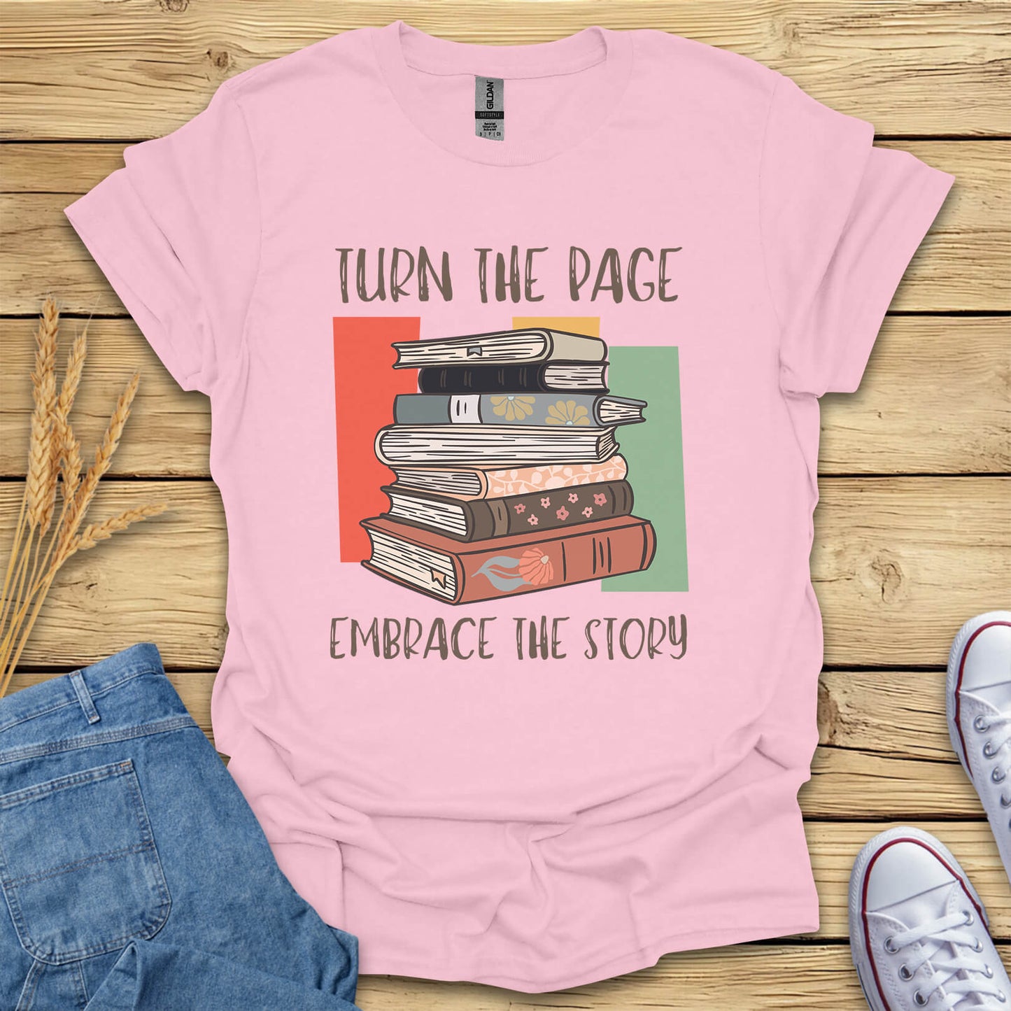 Turn The Page Embrace The Story T-Shirt